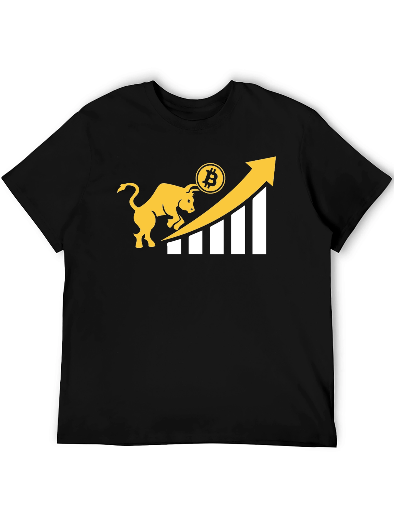 Bitcoin Bull Run Black T-Shirt - Crypto Investor