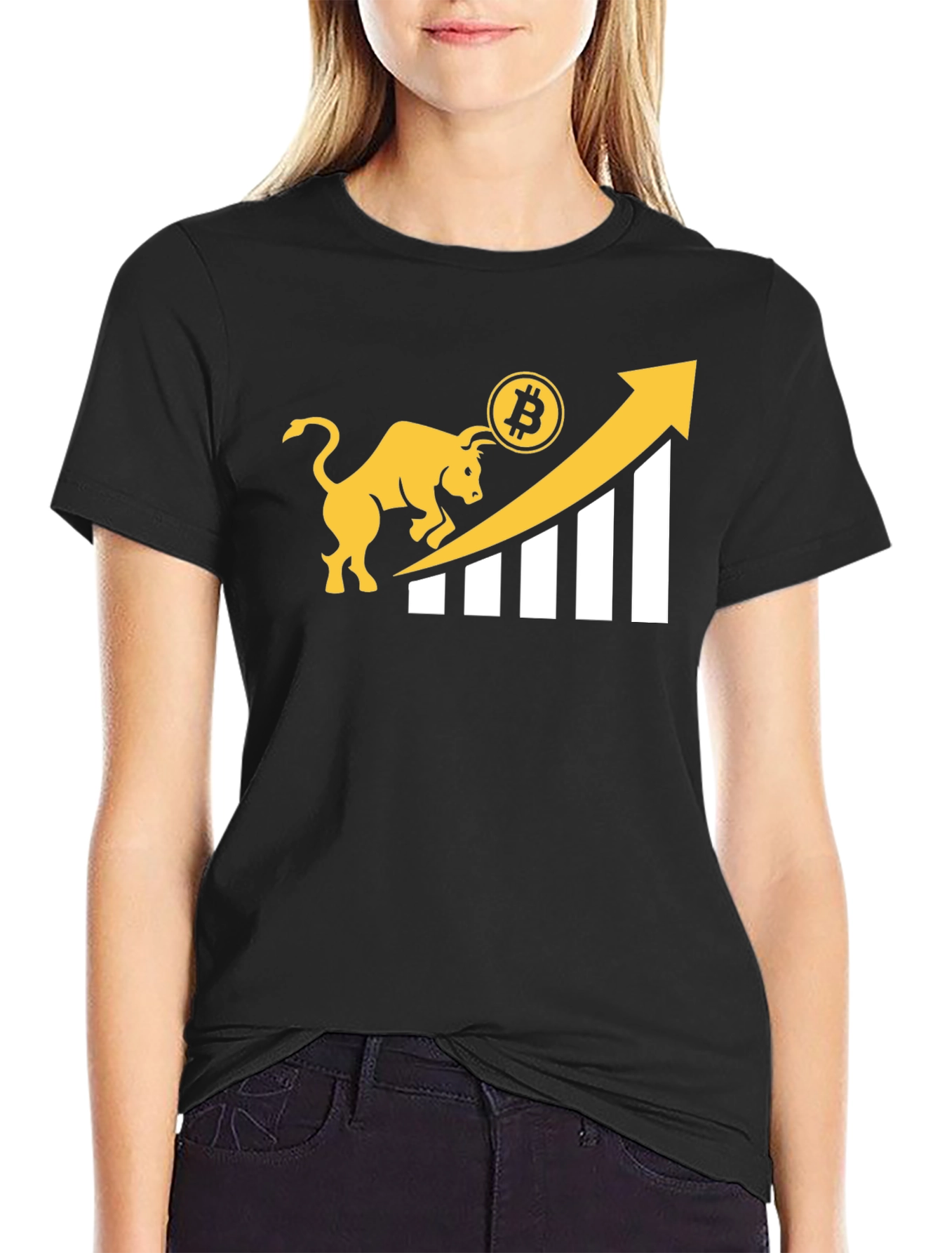 Bitcoin Bull Run Black T-Shirt - Crypto Investor