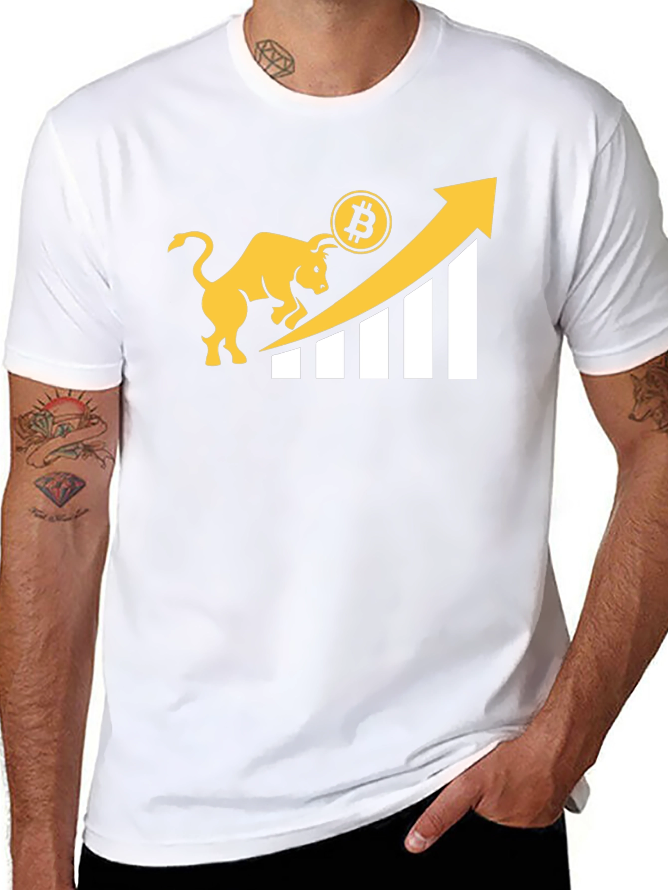 Bitcoin Bull Run Black T-Shirt - Crypto Investor