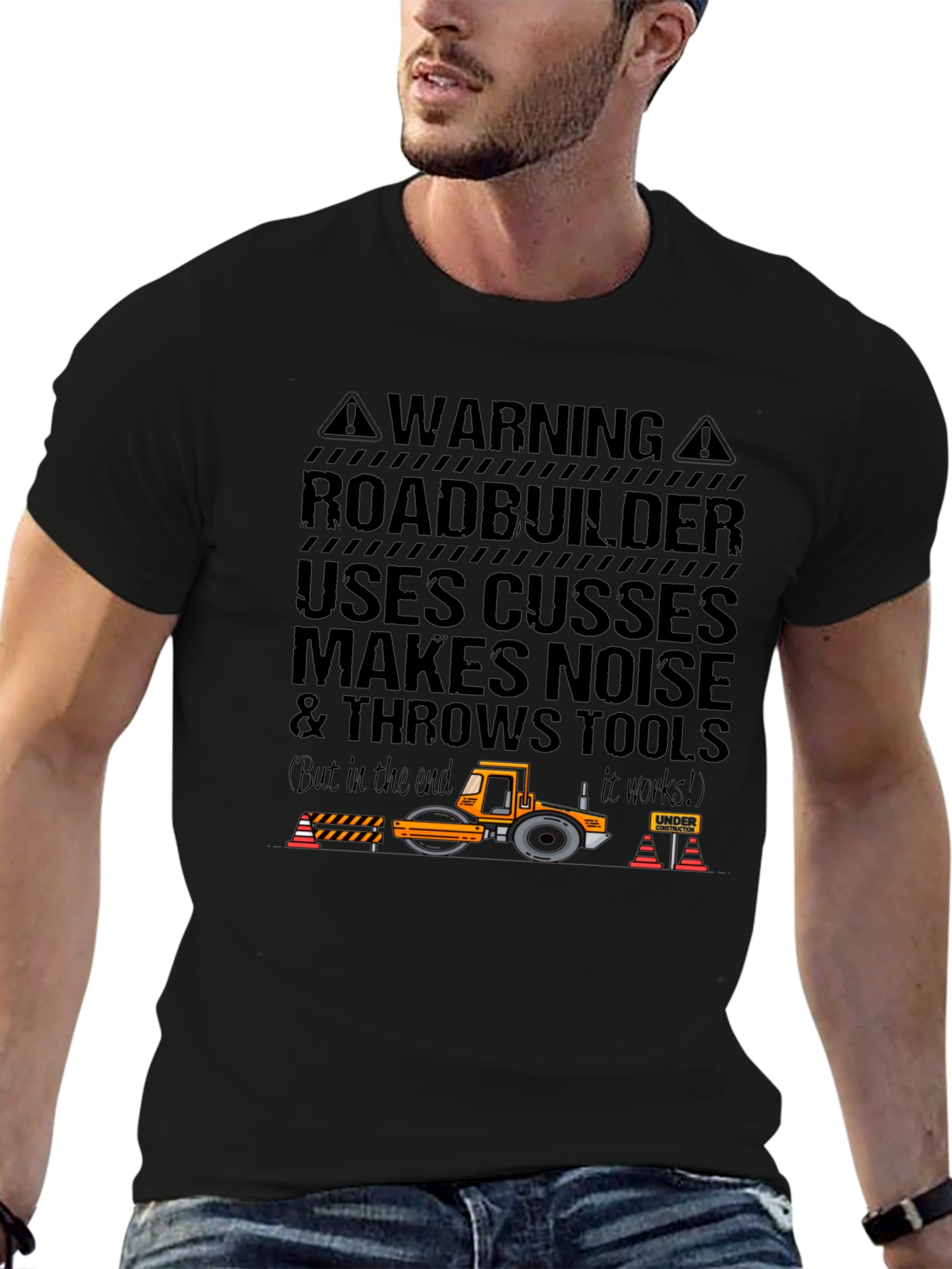 Roadbuilder T-Shirt - Funny Construction Worker Tee