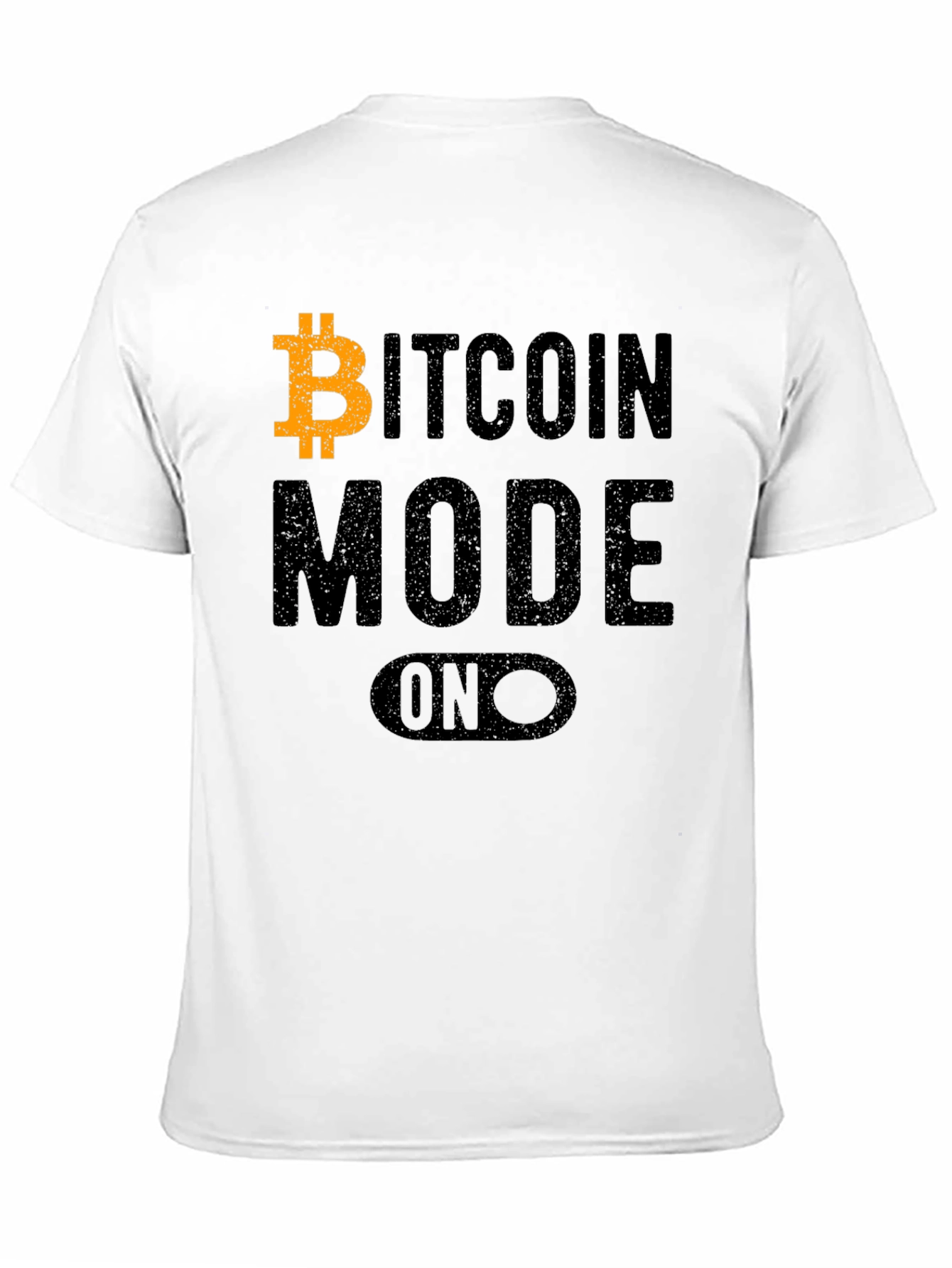 Bitcoin Mode On Black T-Shirt