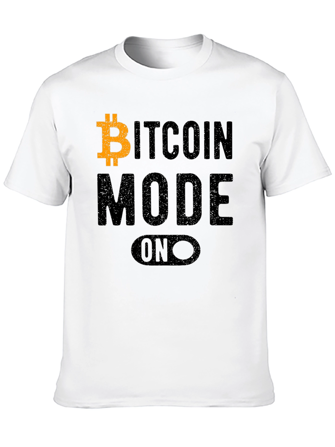 Bitcoin Mode On Black T-Shirt
