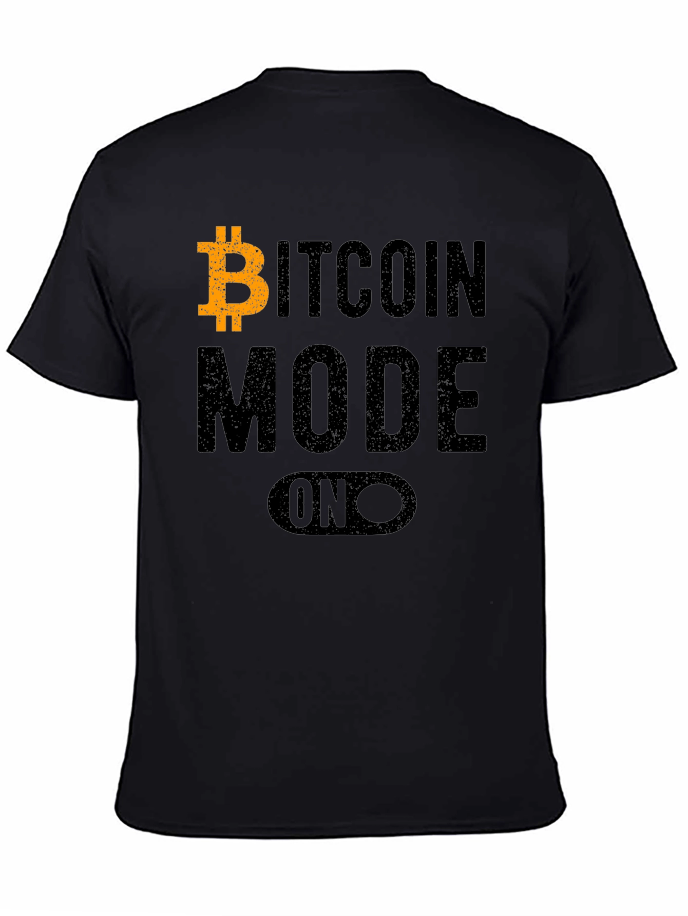 Bitcoin Mode On Black T-Shirt