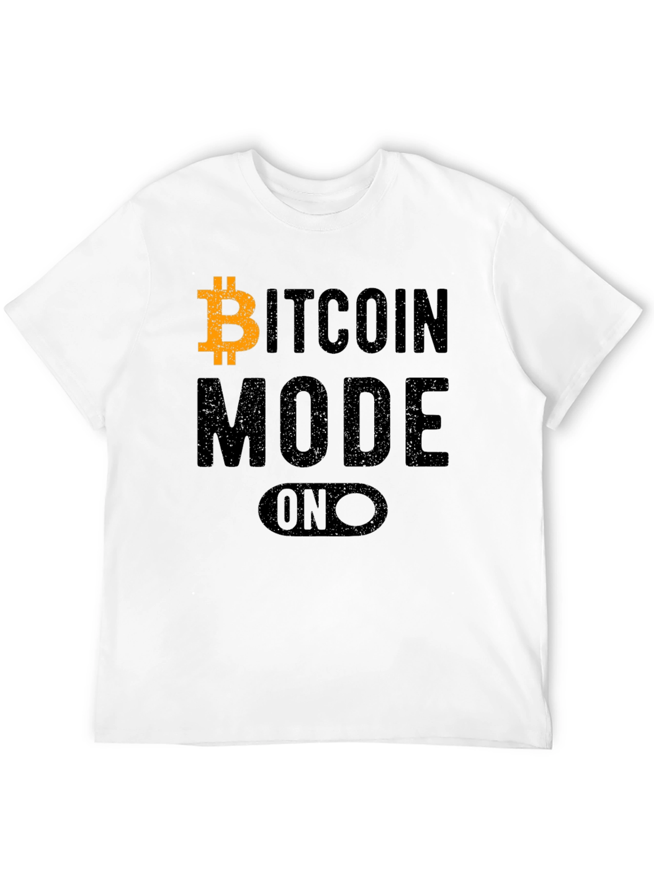 Bitcoin Mode On Black T-Shirt