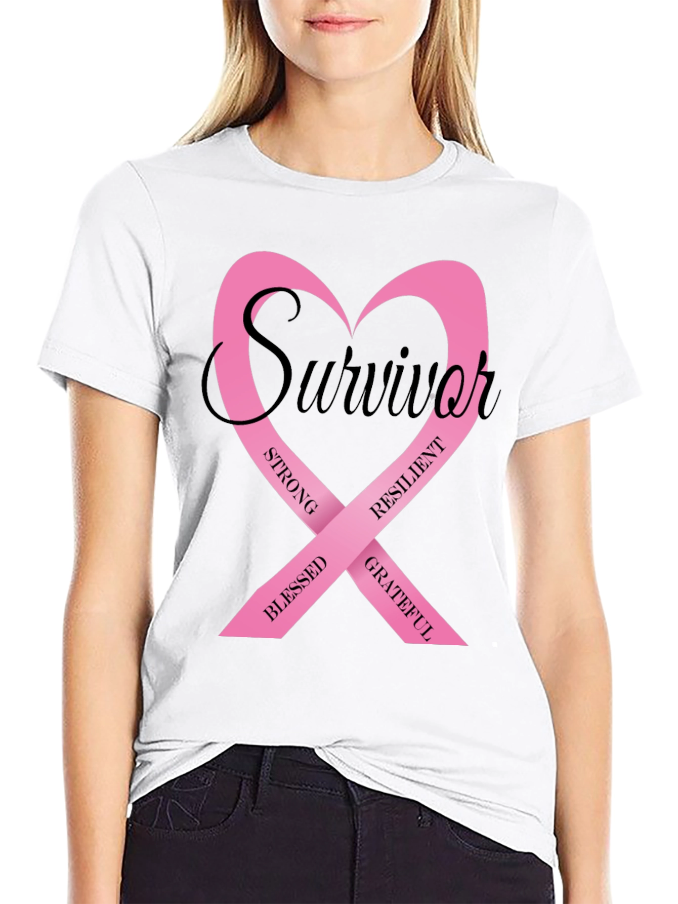 Breast Cancer Survivor Ribbon T-Shirt