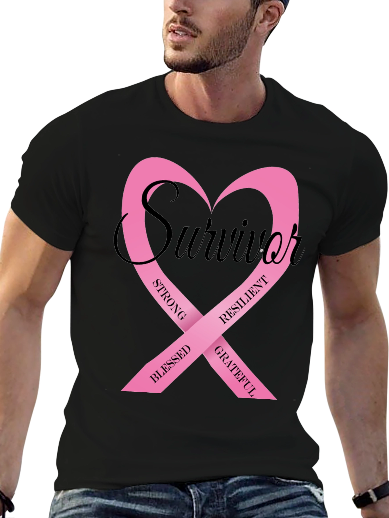 Breast Cancer Survivor Ribbon T-Shirt