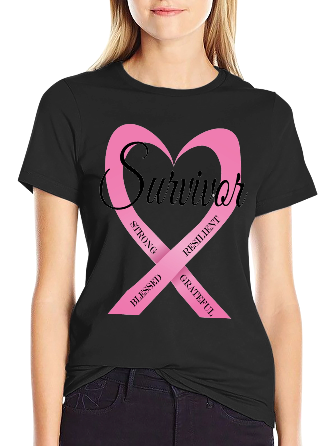 Breast Cancer Survivor Ribbon T-Shirt