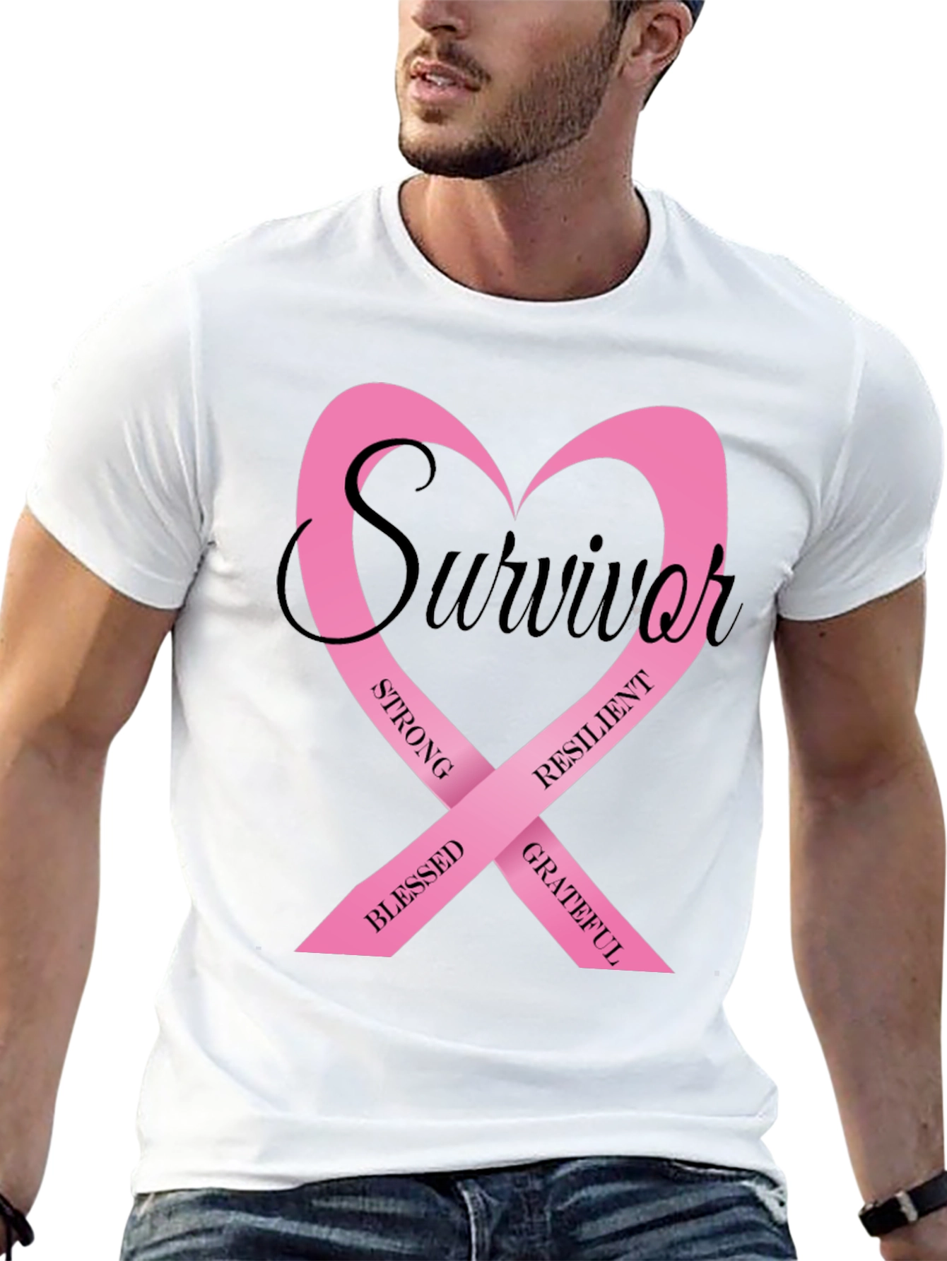 Breast Cancer Survivor Ribbon T-Shirt