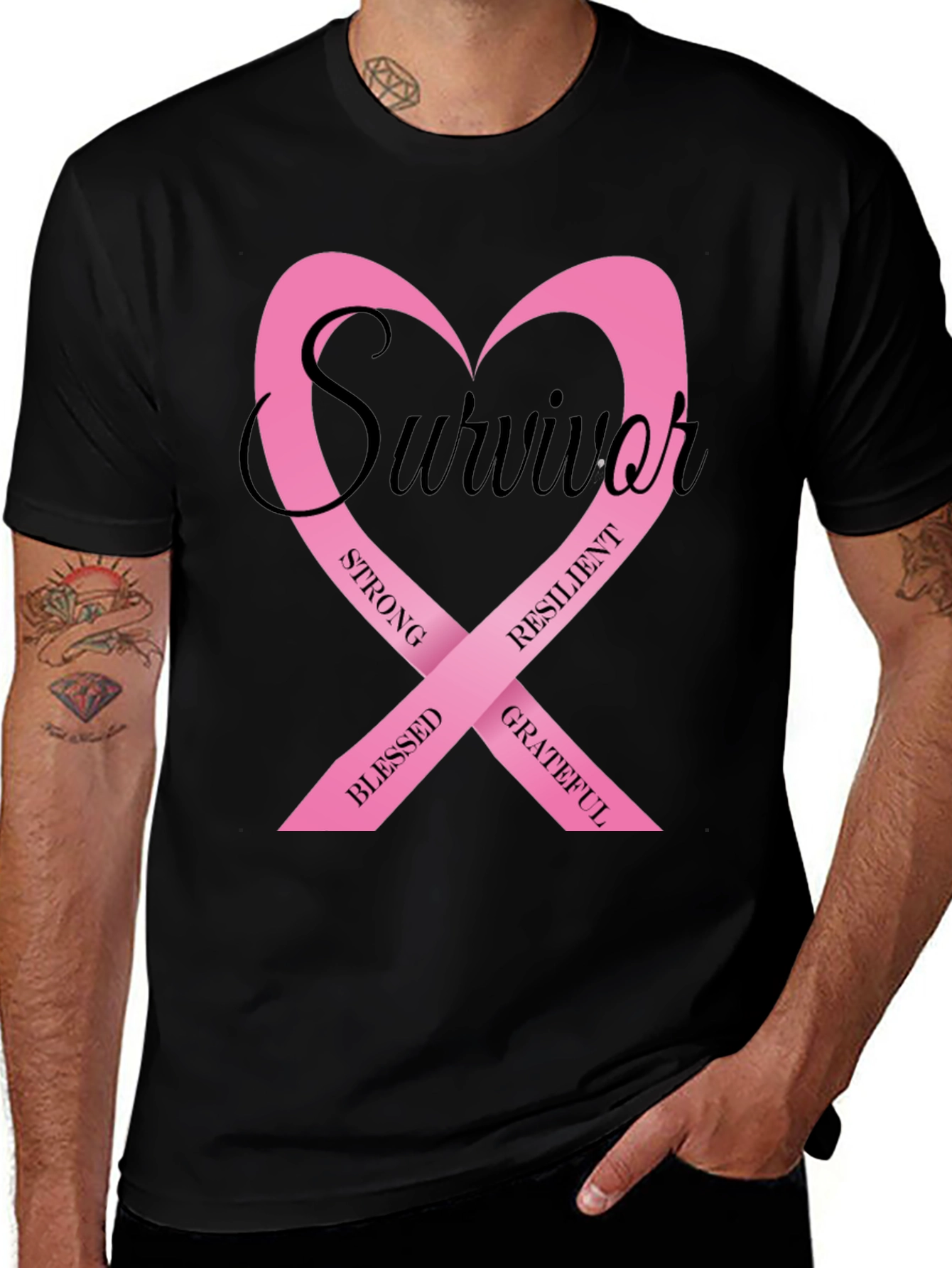 Breast Cancer Survivor Ribbon T-Shirt