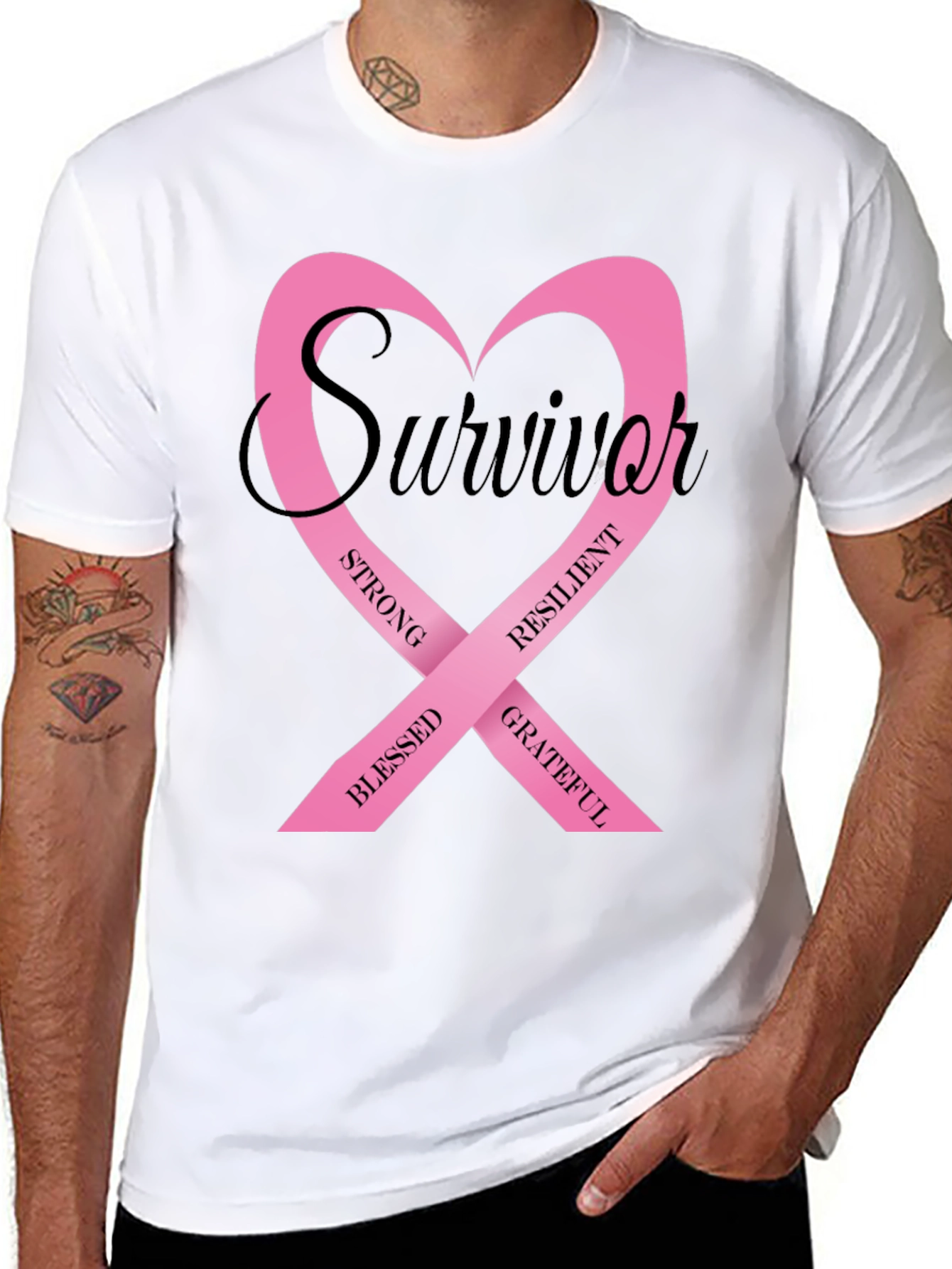 Breast Cancer Survivor Ribbon T-Shirt