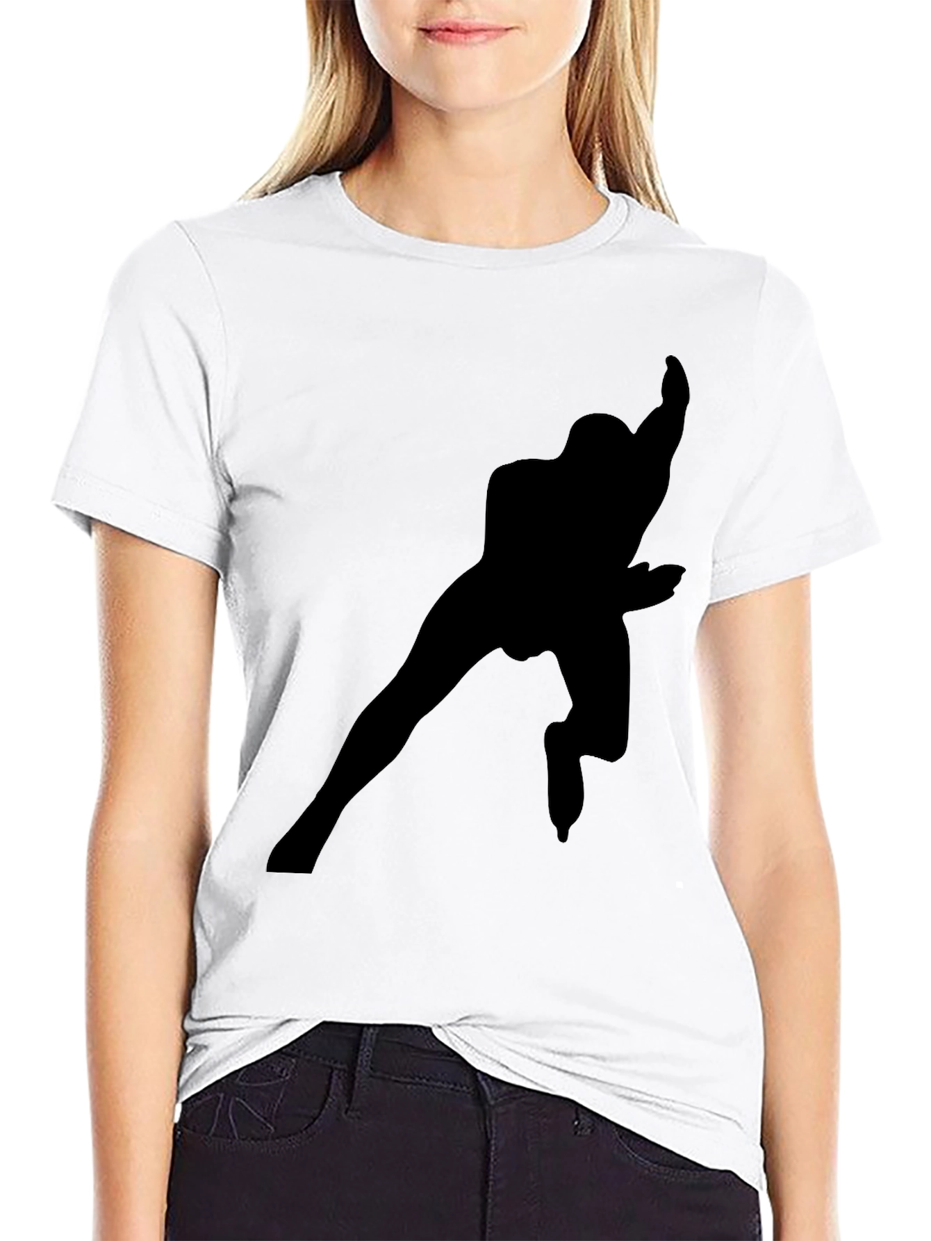 Black Silhouette Graphic Tee