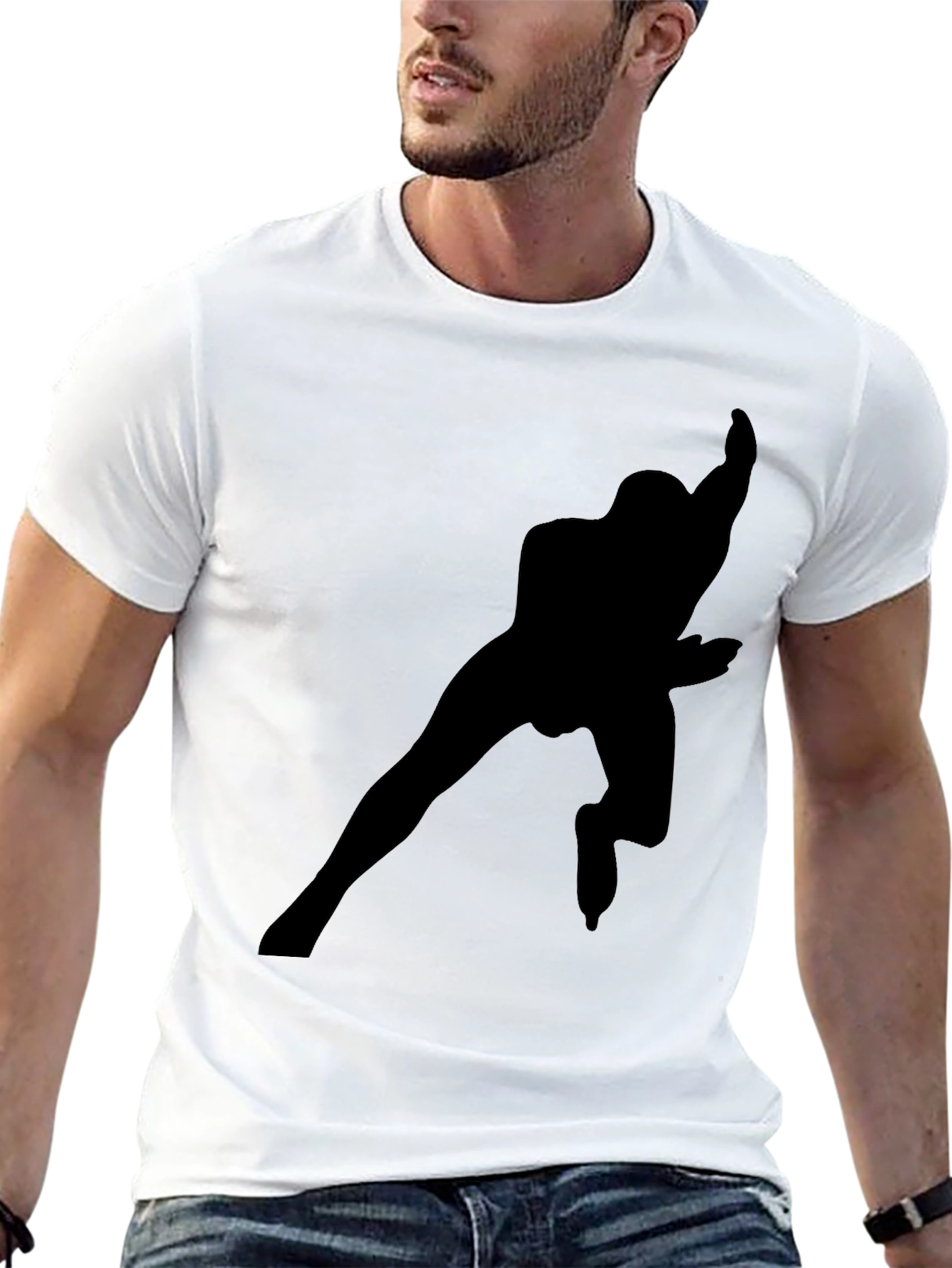 Black Silhouette Graphic Tee