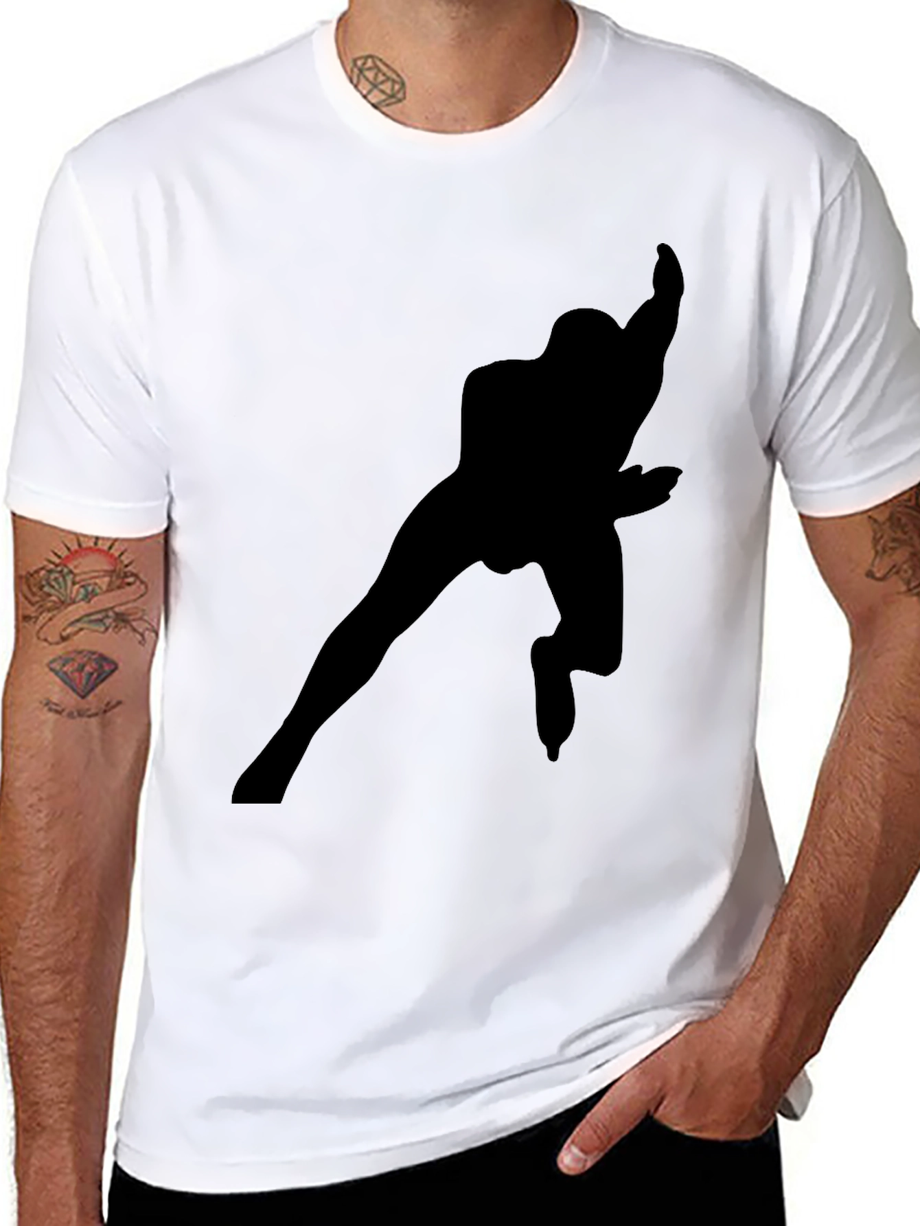 Black Silhouette Graphic Tee