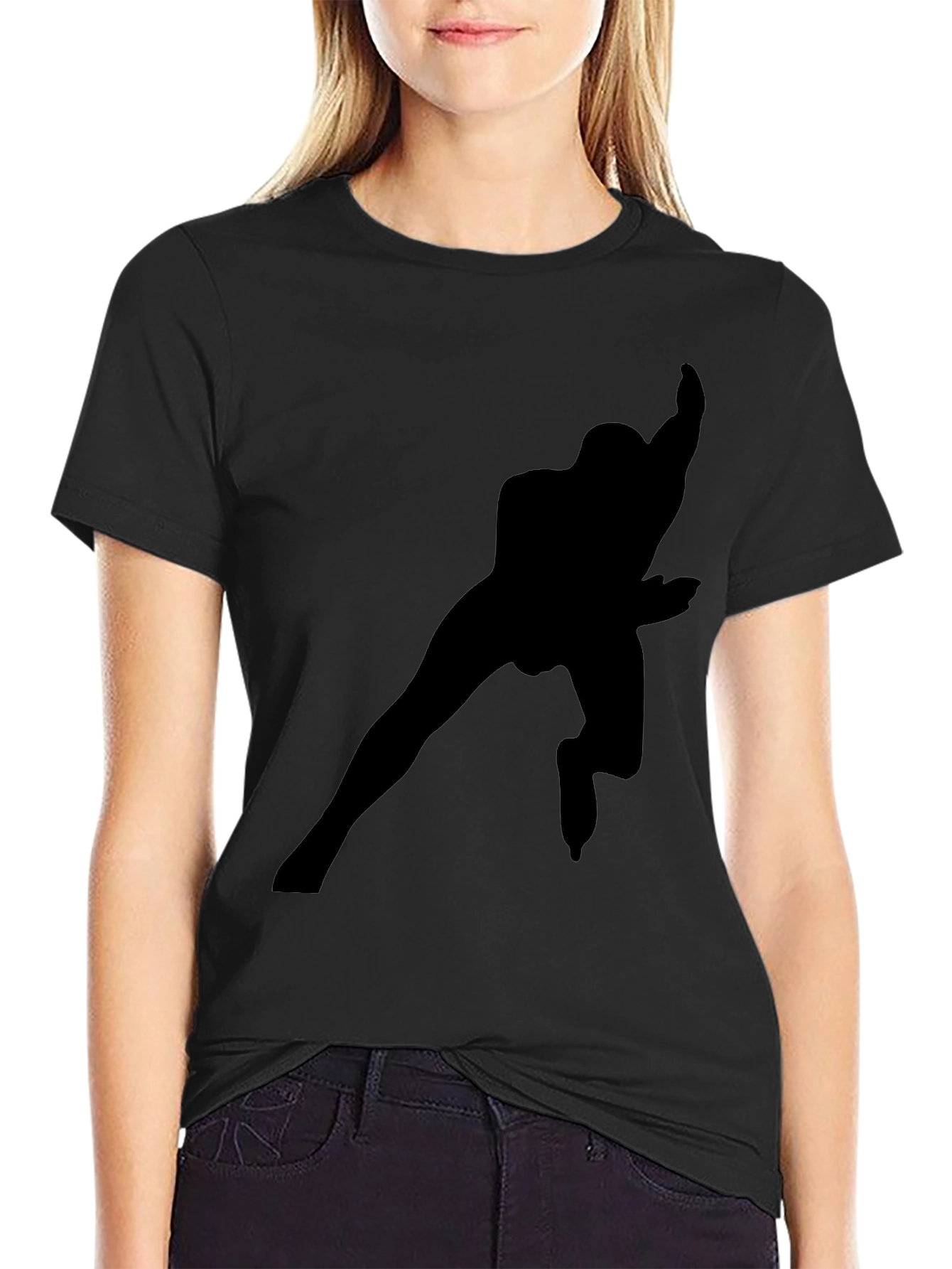 Black Silhouette Graphic Tee