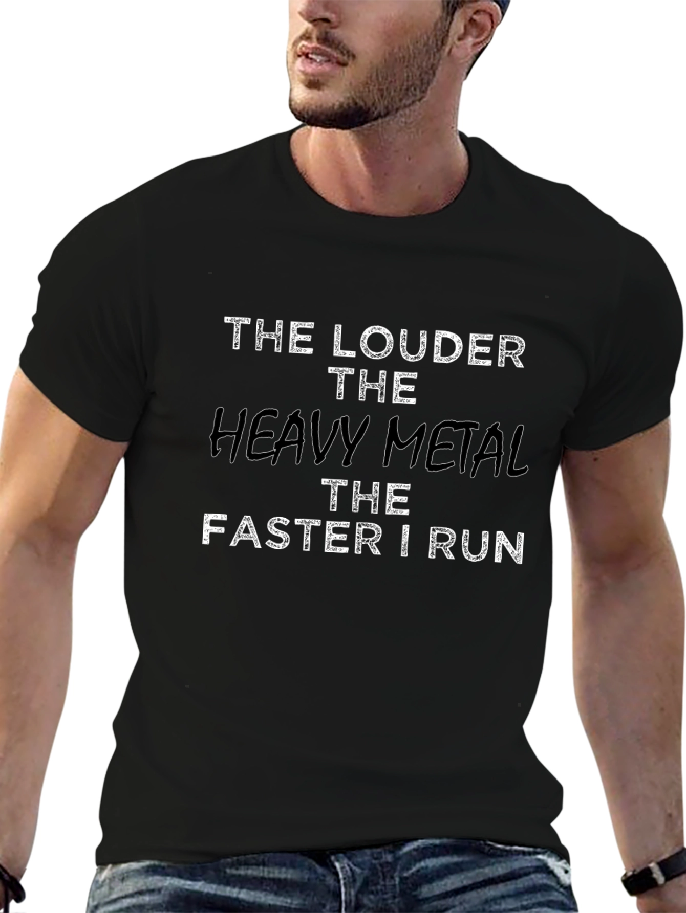 Heavy Metal Runner Black T-Shirt