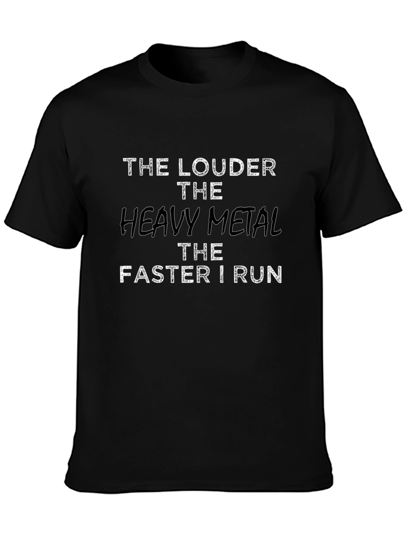 Heavy Metal Runner Black T-Shirt