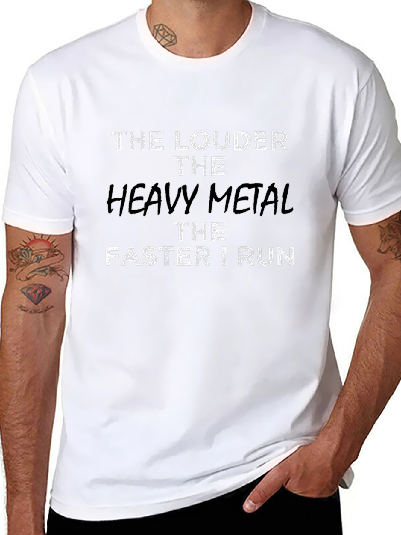 Heavy Metal Runner Black T-Shirt