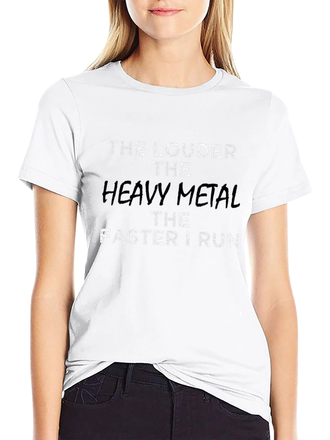Heavy Metal Runner Black T-Shirt