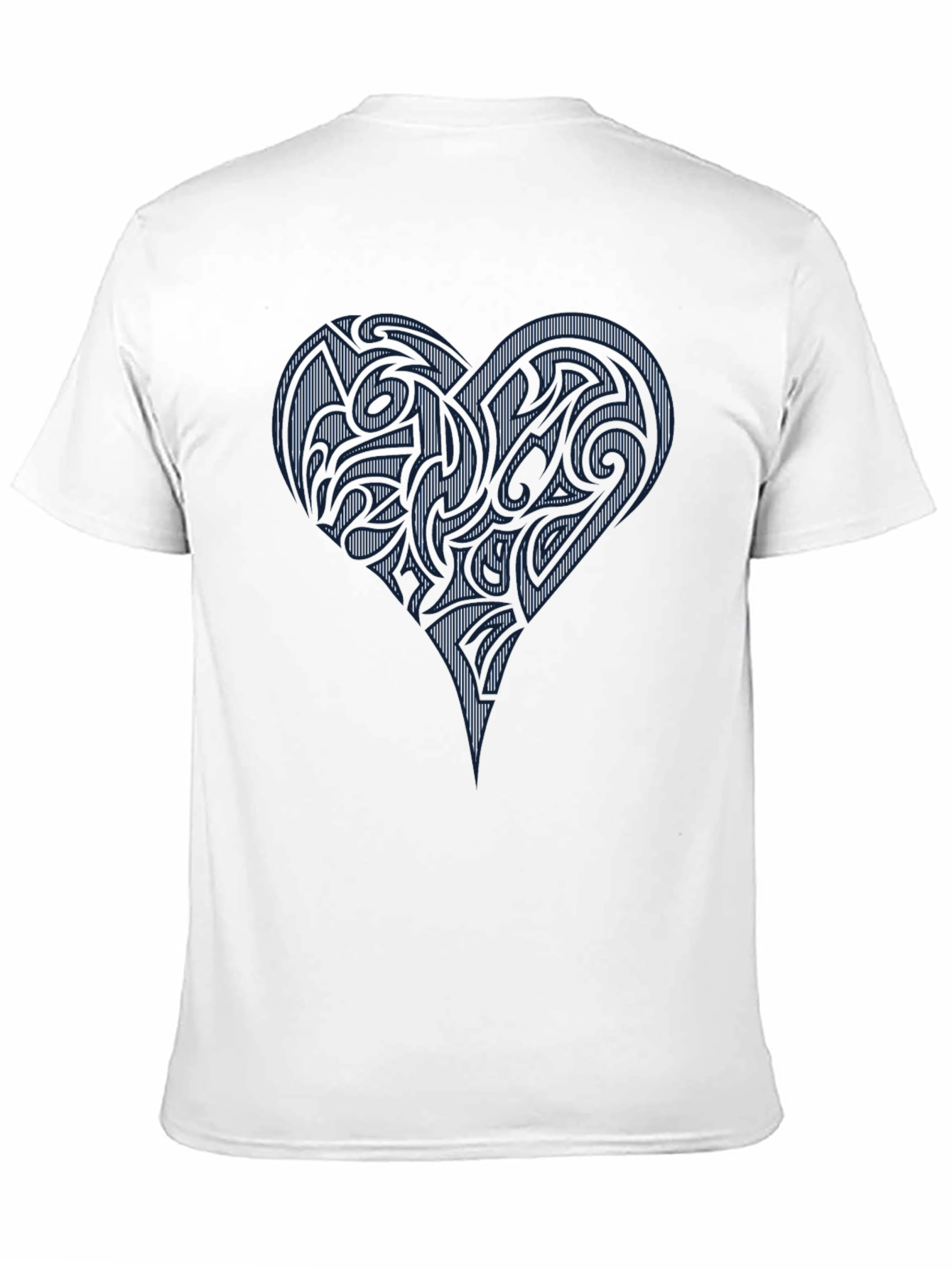 Tribal Heart Graphic Black T-Shirt