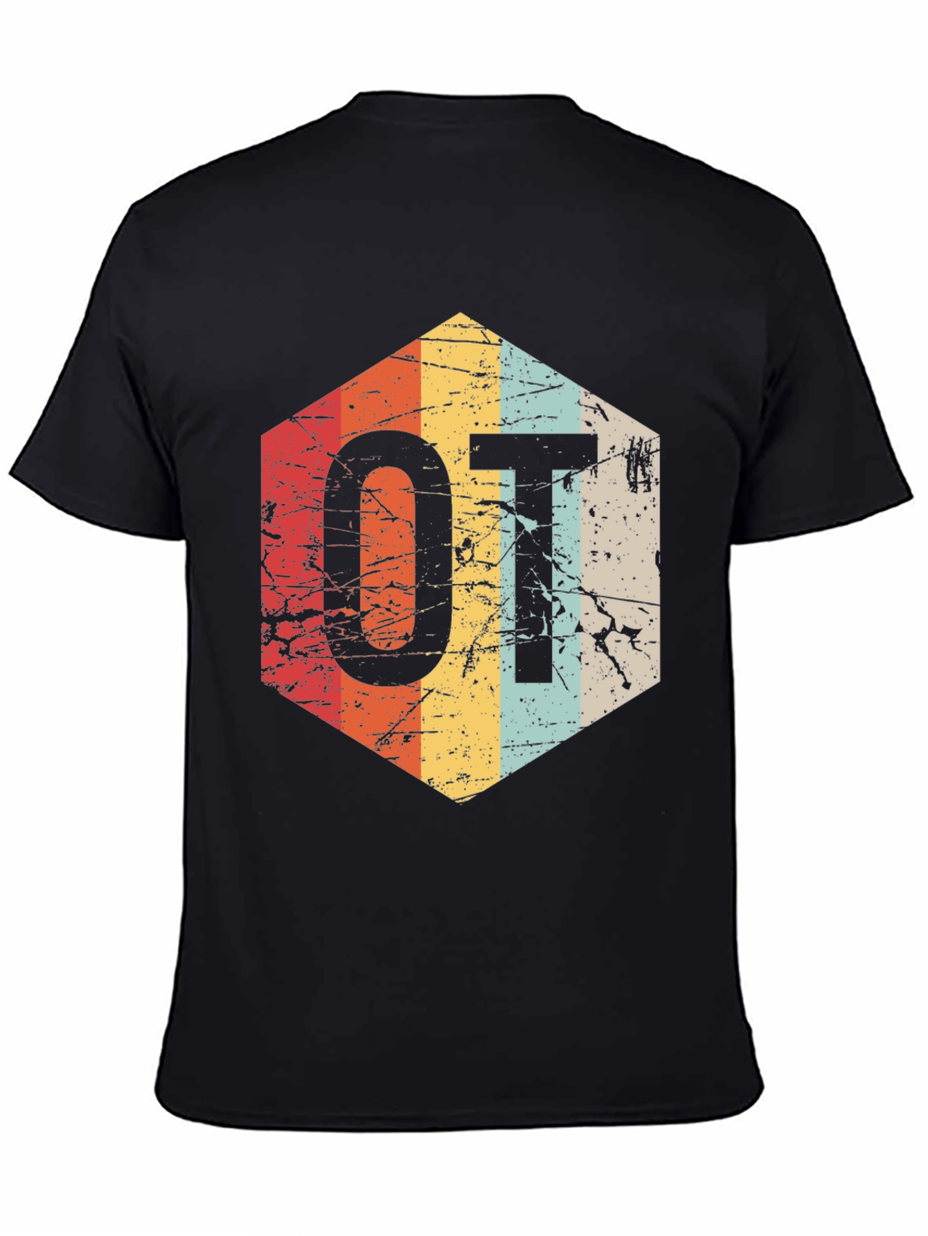 Retro OT Hexagon T-Shirt - Occupational Therapy Gift