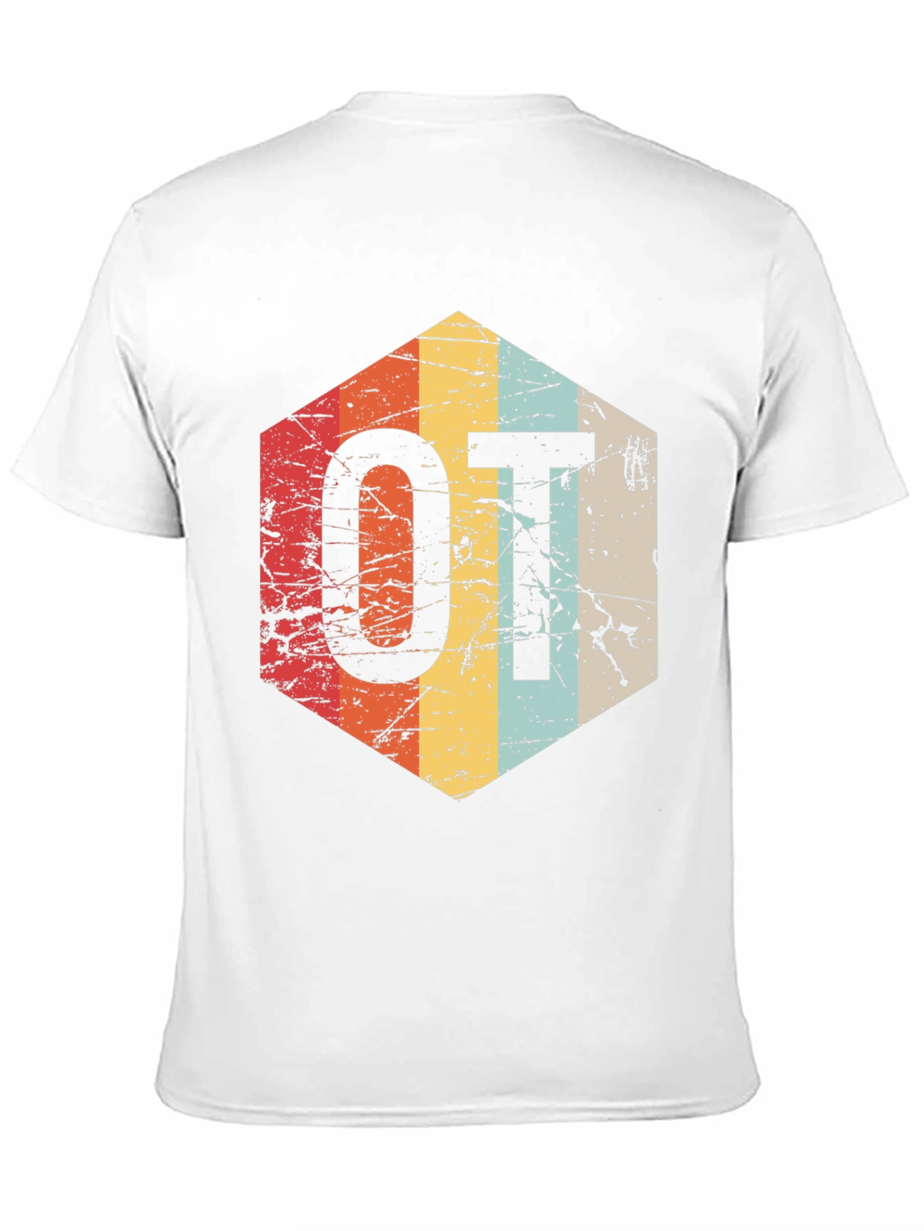 Retro OT Hexagon T-Shirt - Occupational Therapy Gift