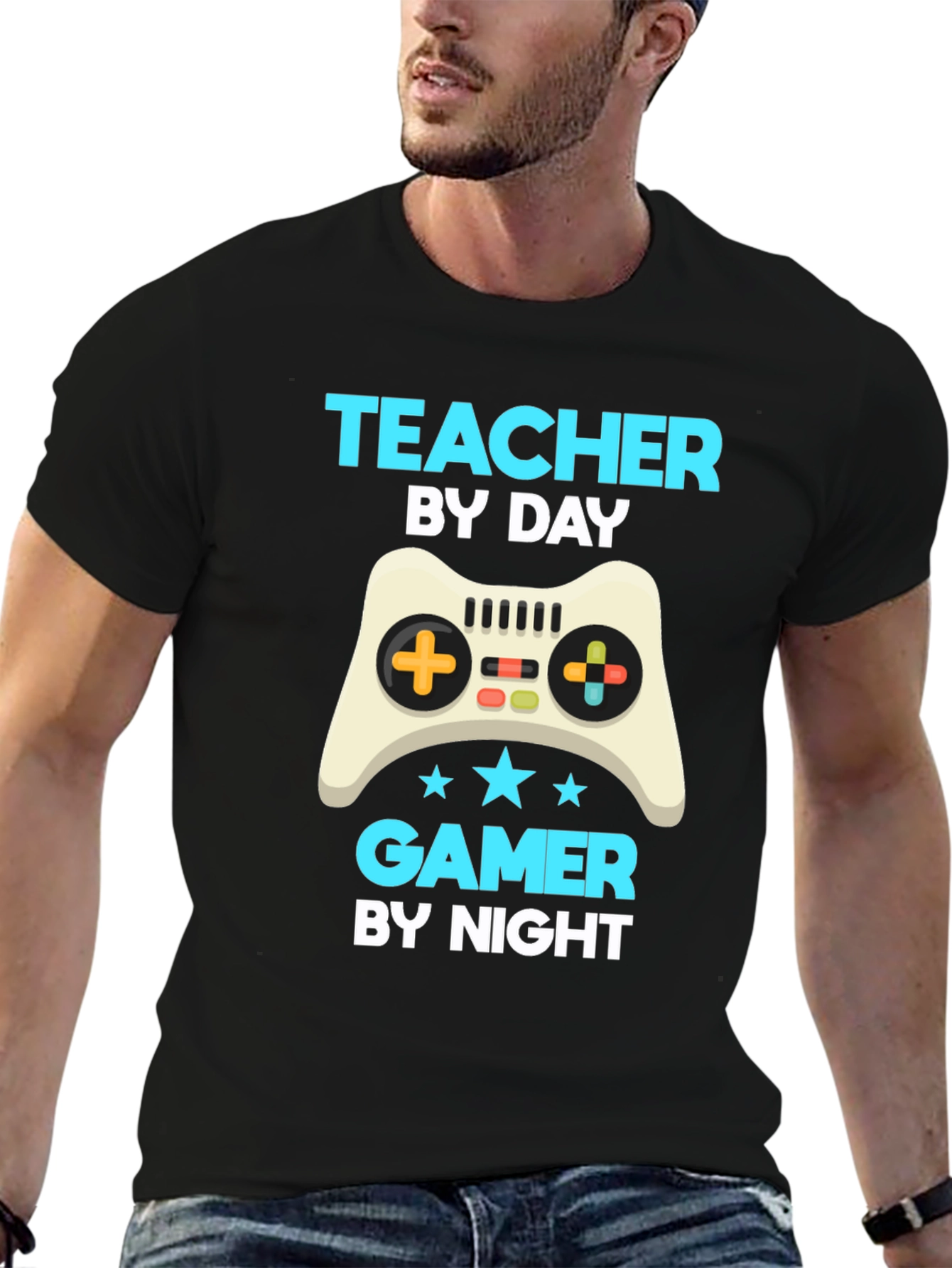 Teacher by Day Gamer by Night T-Shirt
