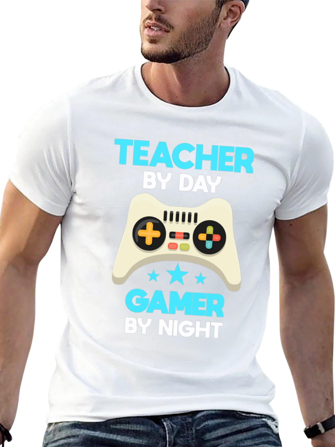 Teacher by Day Gamer by Night T-Shirt