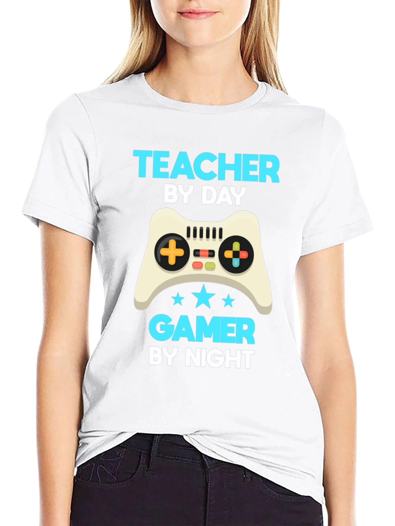 Teacher by Day Gamer by Night T-Shirt
