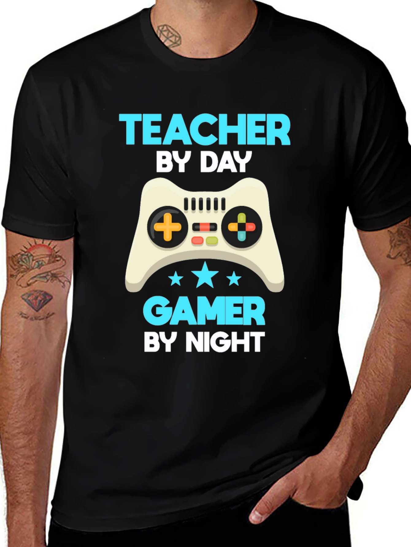 Teacher by Day Gamer by Night T-Shirt