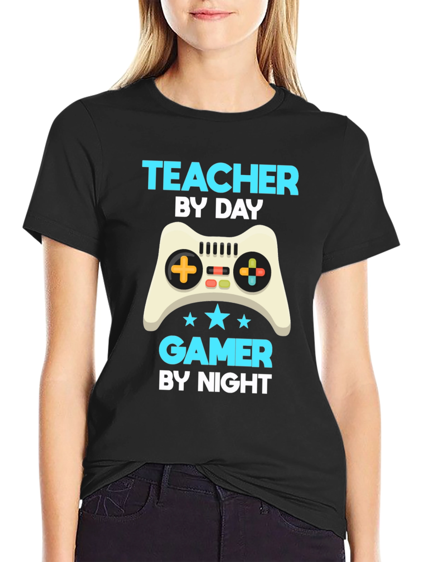 Teacher by Day Gamer by Night T-Shirt
