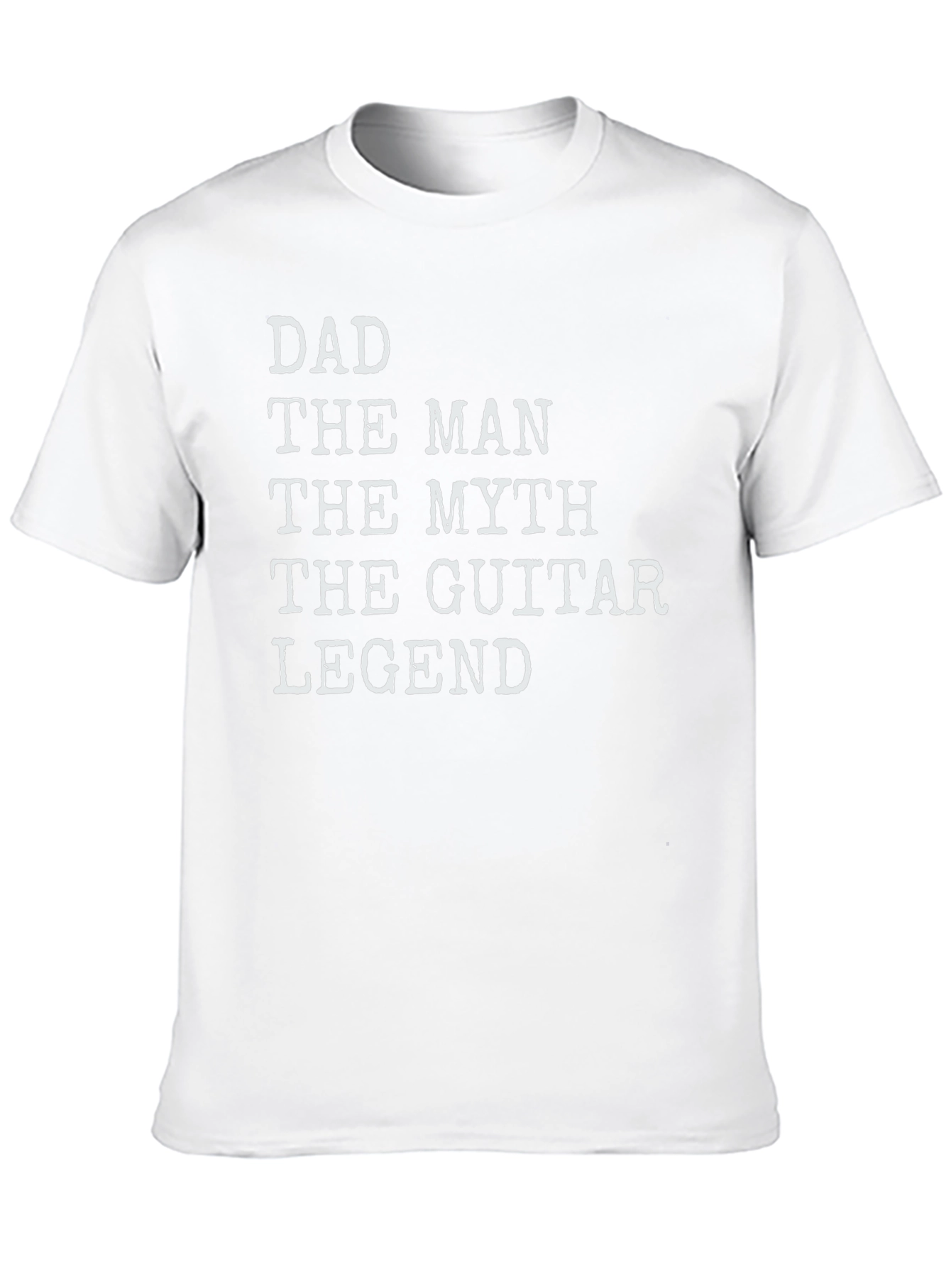 Dad The Man The Myth Guitar Legend Black T-Shirt