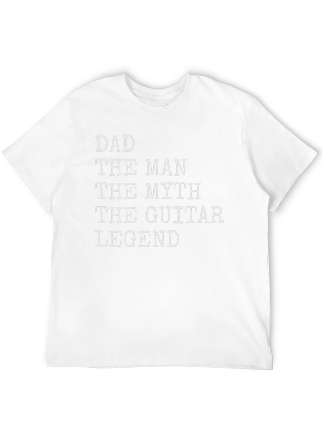 Dad The Man The Myth Guitar Legend Black T-Shirt