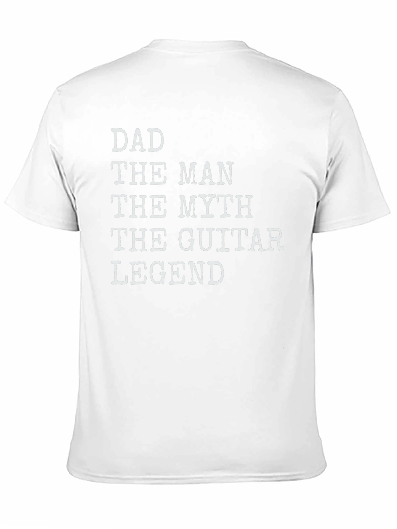 Dad The Man The Myth Guitar Legend Black T-Shirt