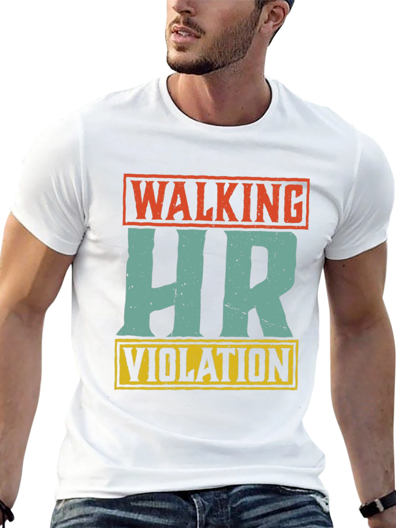 Walking HR Violation Novelty Graphic Tee