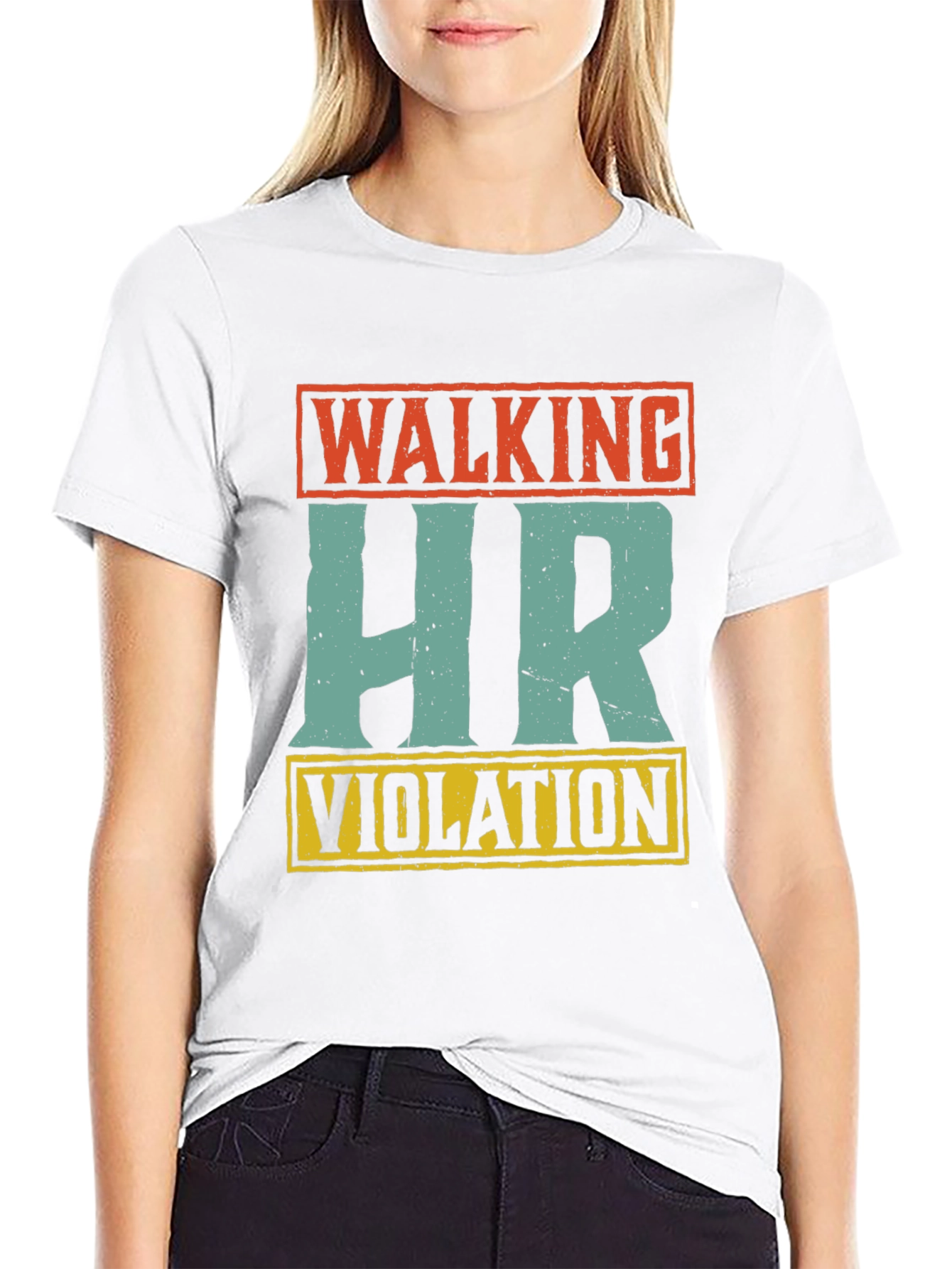 Walking HR Violation Novelty Graphic Tee