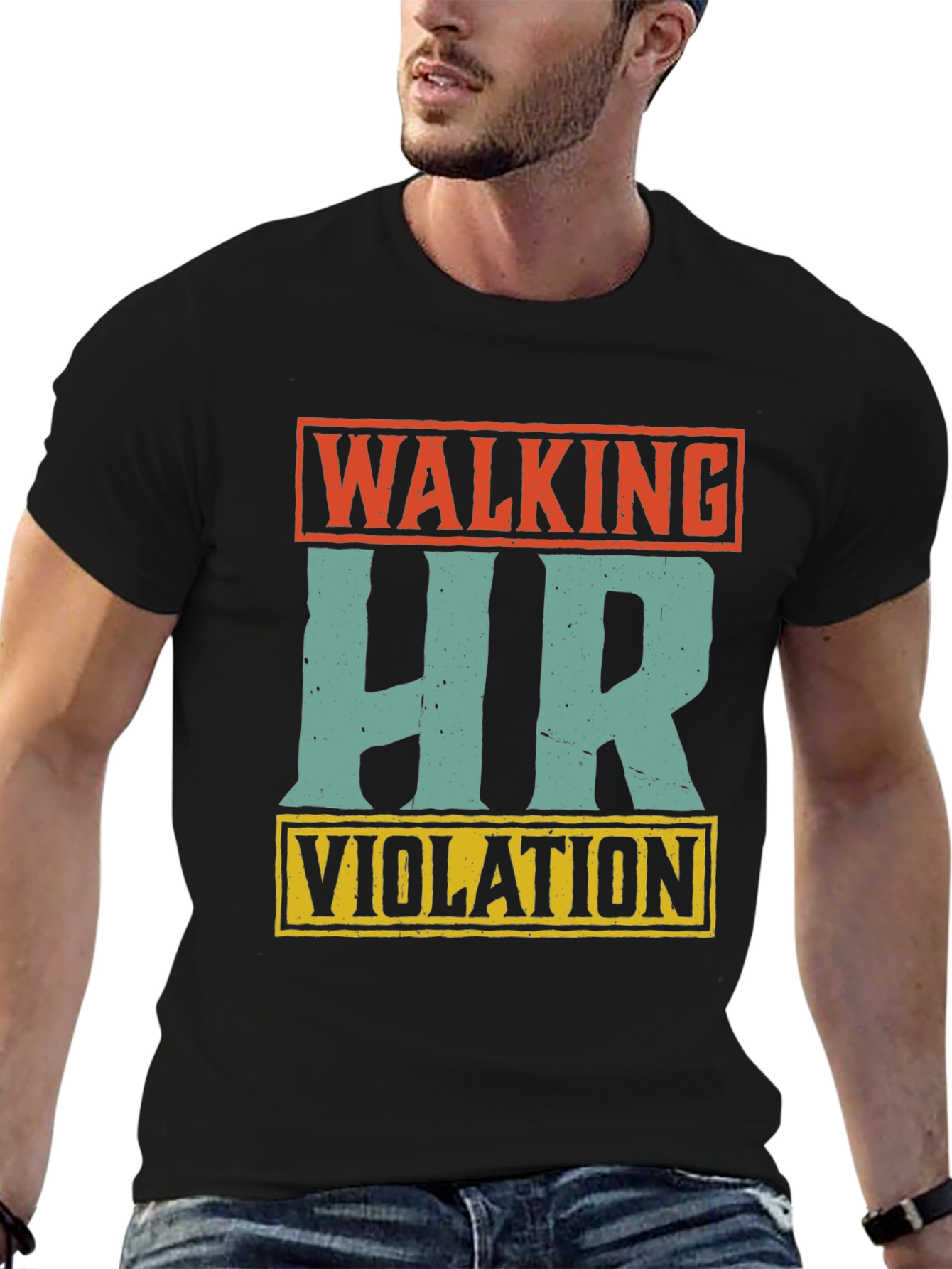 Walking HR Violation Novelty Graphic Tee