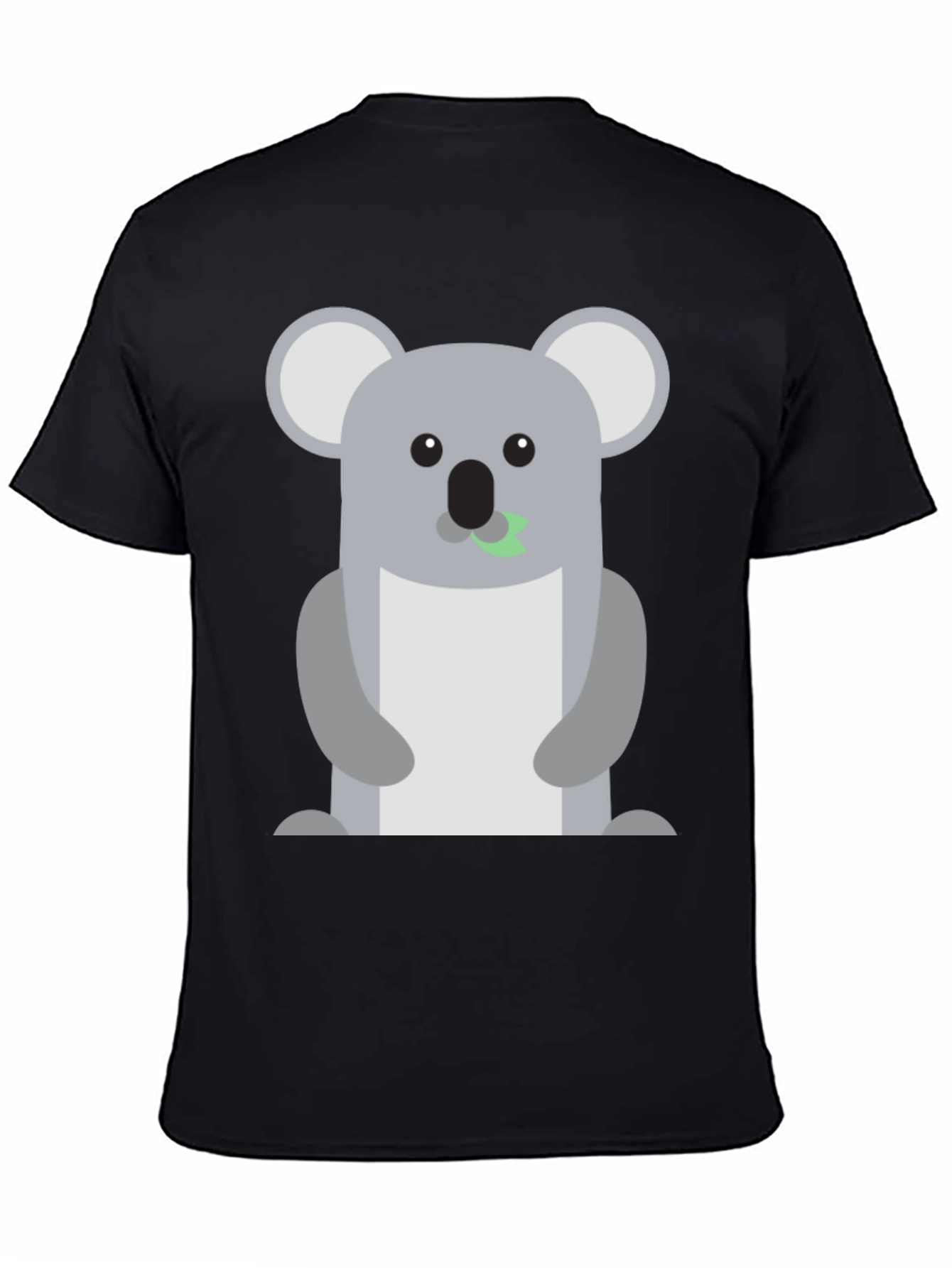 Koala Graphic Black T-Shirt - Soft Cotton Blend