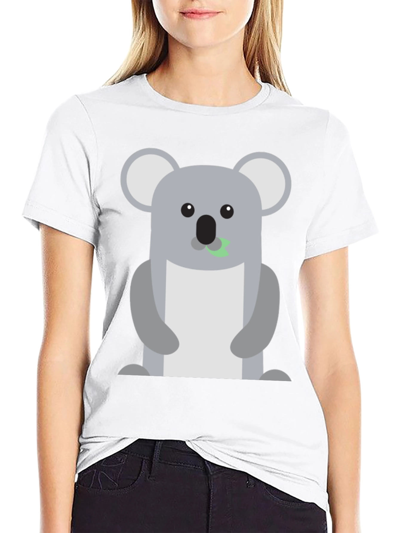 Koala Graphic Black T-Shirt - Soft Cotton Blend