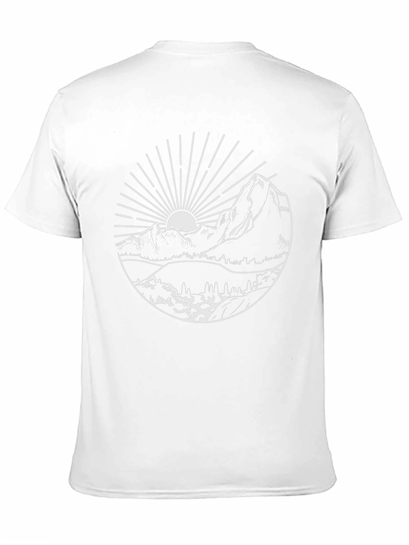 Mountain Graphic Tee - Black Nature Inspired Design