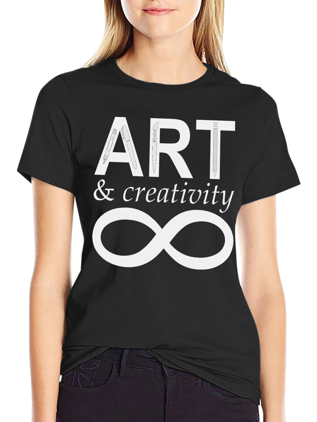 Art & Creativity Infinity T-Shirt - Black