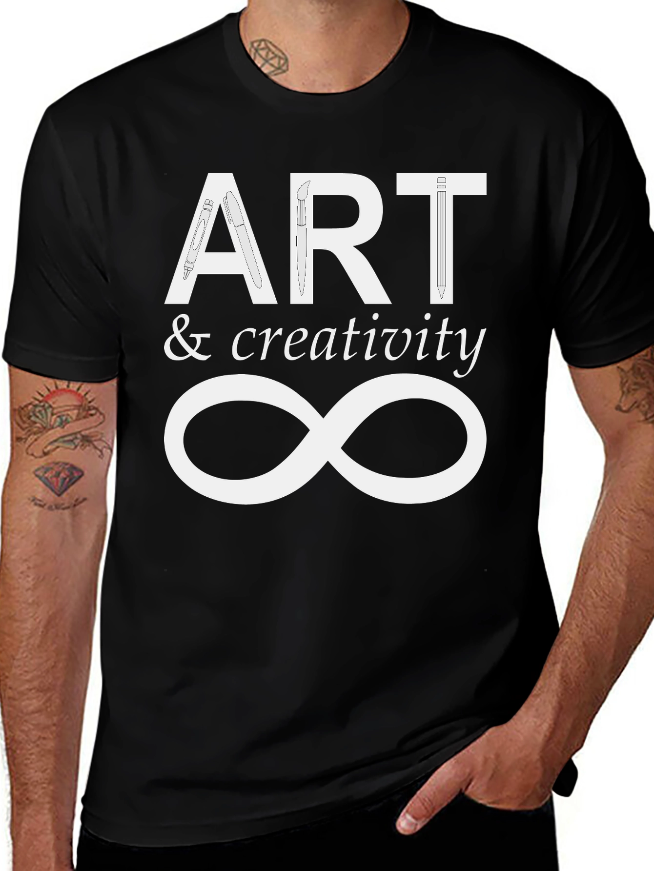 Art & Creativity Infinity T-Shirt - Black
