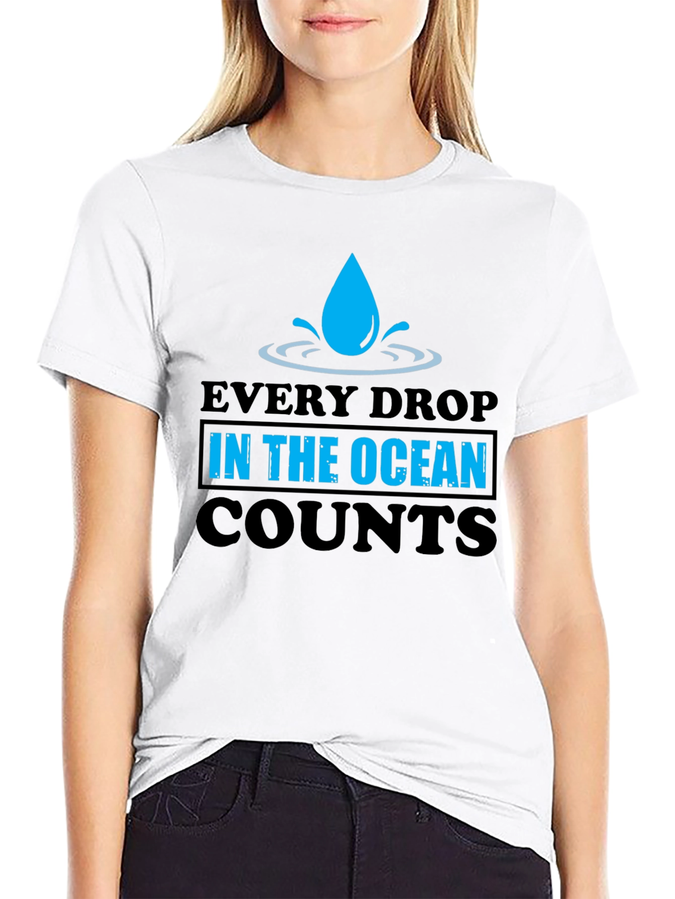 Every Drop Counts Graphic Tee - Save the Ocean