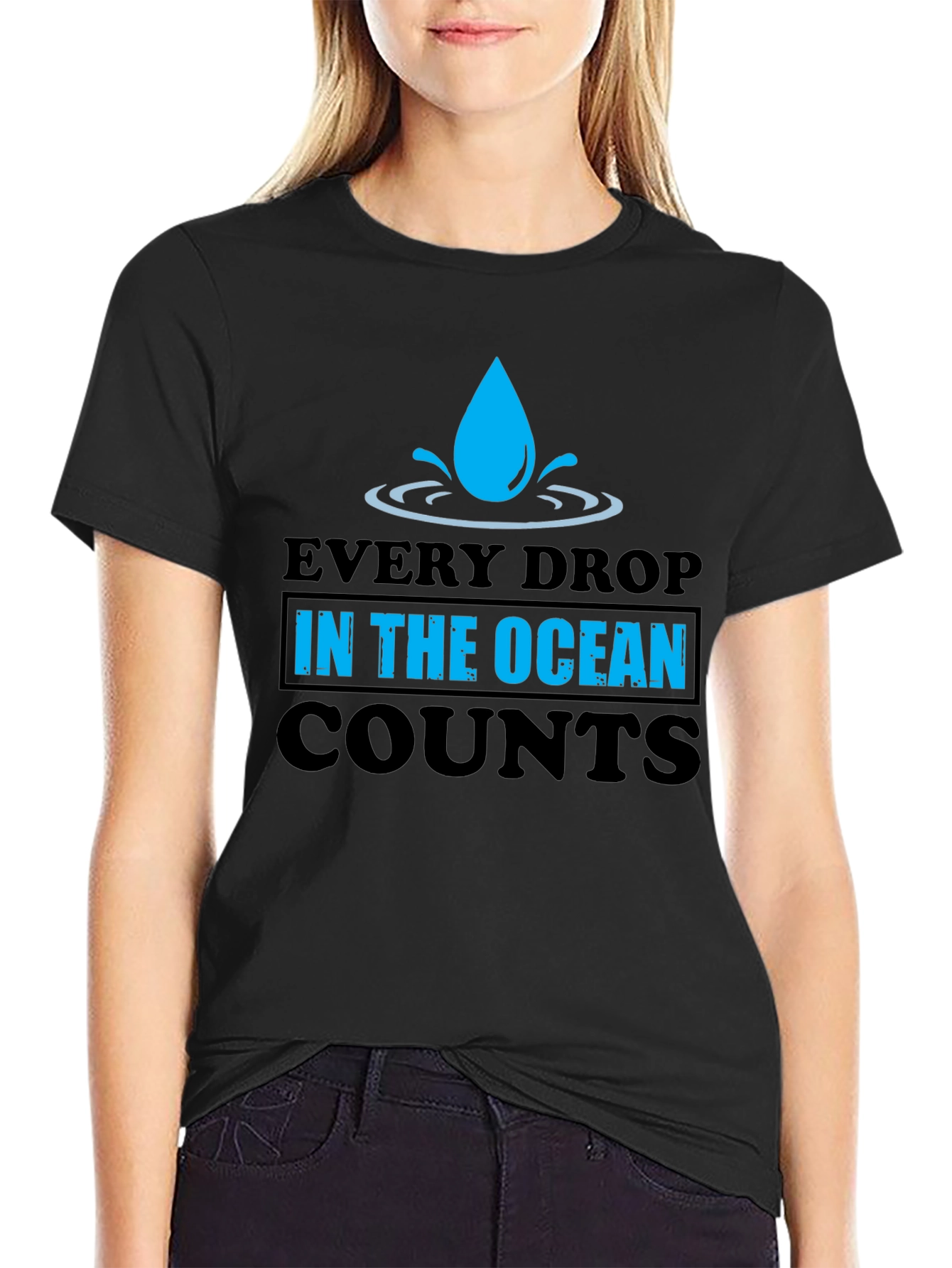Every Drop Counts Graphic Tee - Save the Ocean