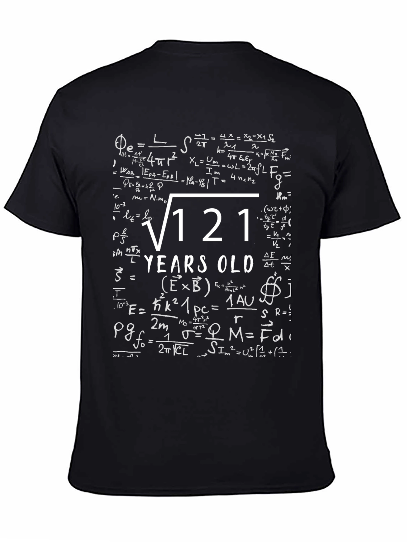 Math Formula Birthday T-Shirt - 11 Years Old
