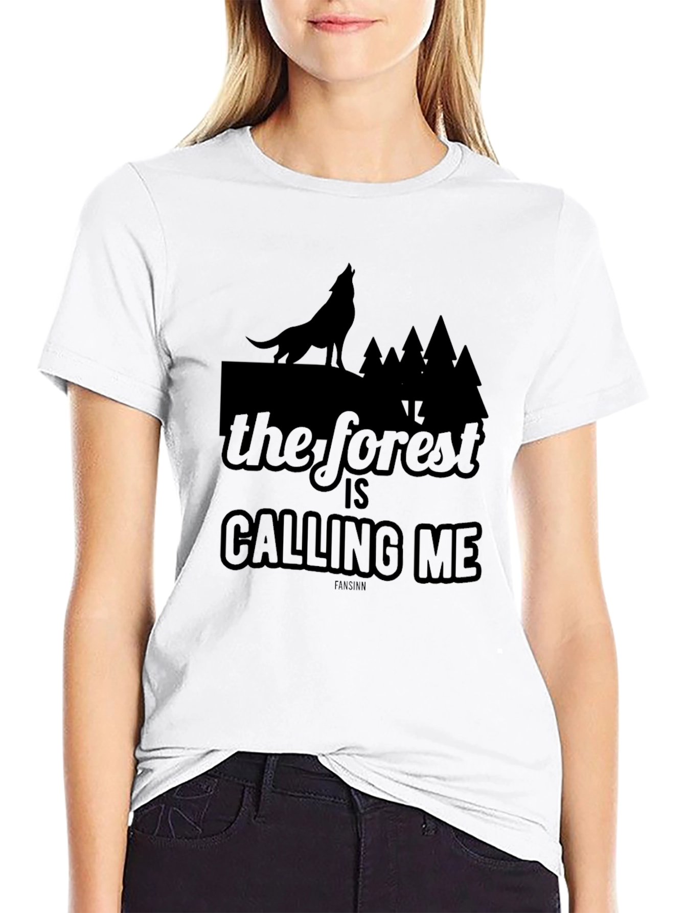 The Forest Is Calling Me Wolf T-Shirt