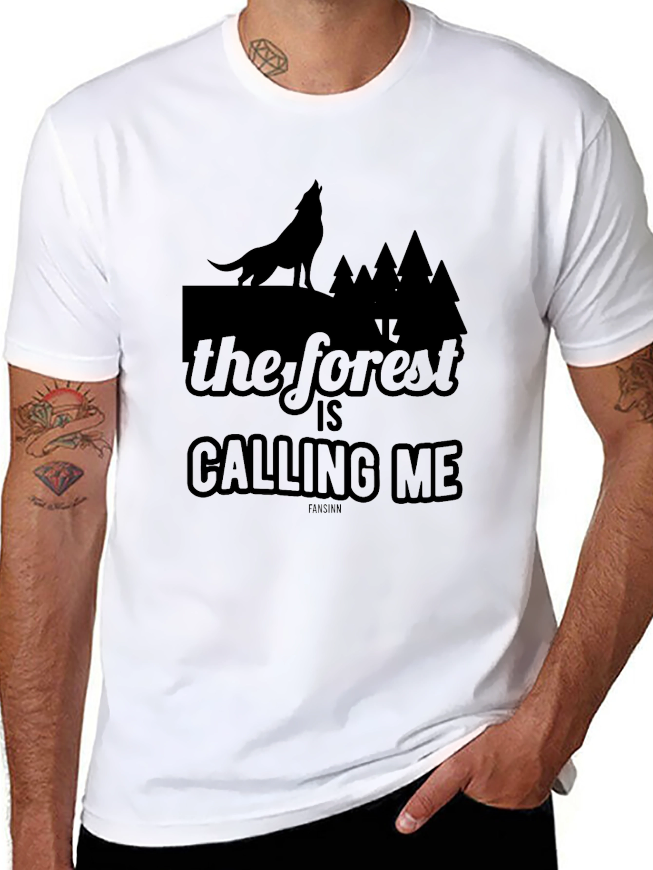 The Forest Is Calling Me Wolf T-Shirt