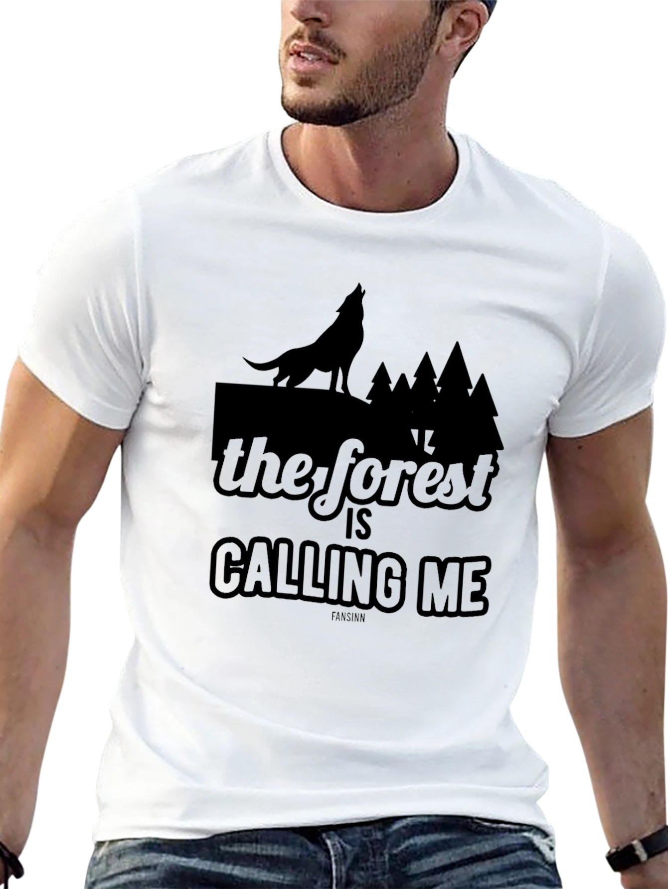 The Forest Is Calling Me Wolf T-Shirt