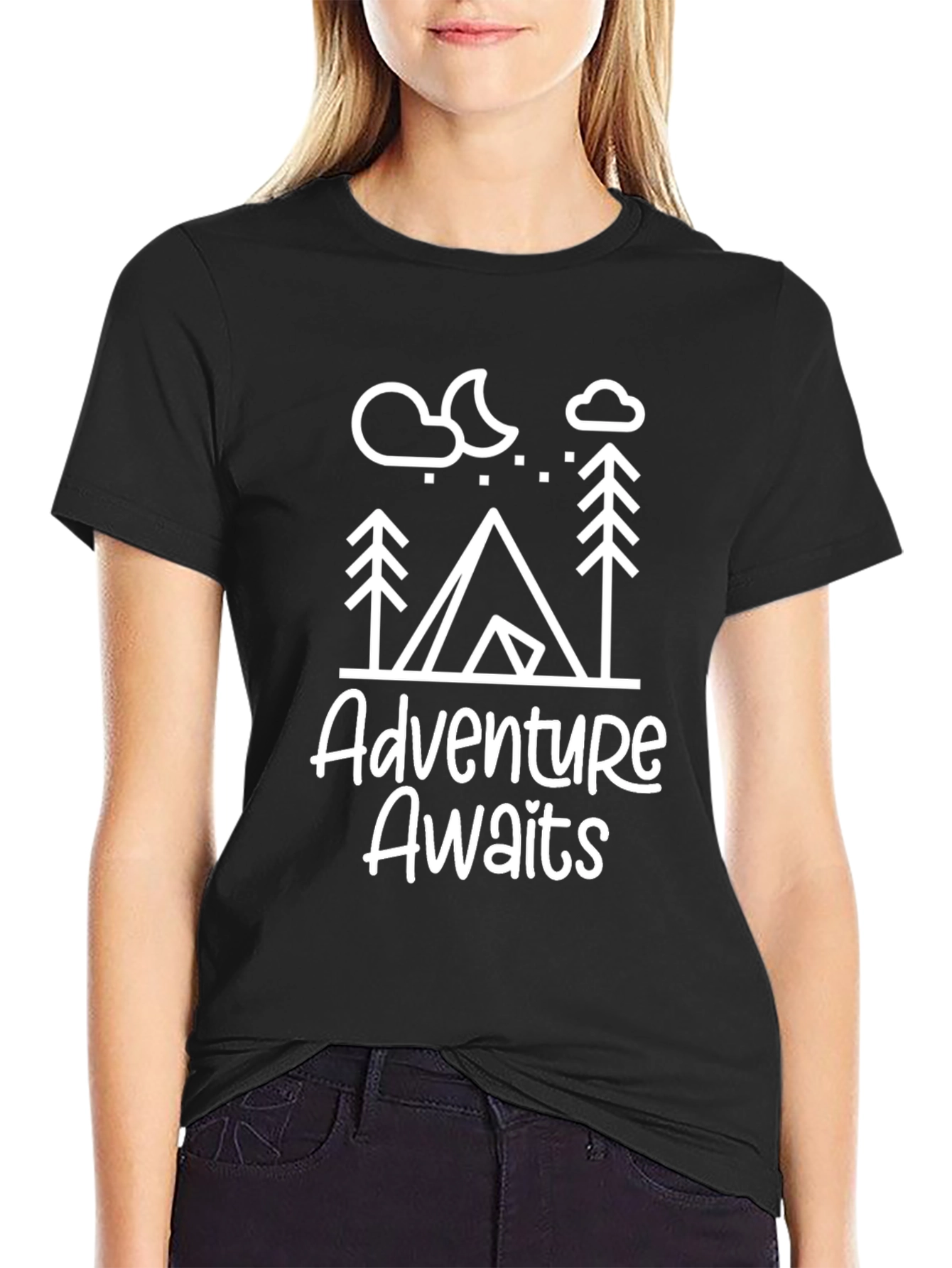 Adventure Awaits Graphic T-Shirt - Outdoor Camping Tee
