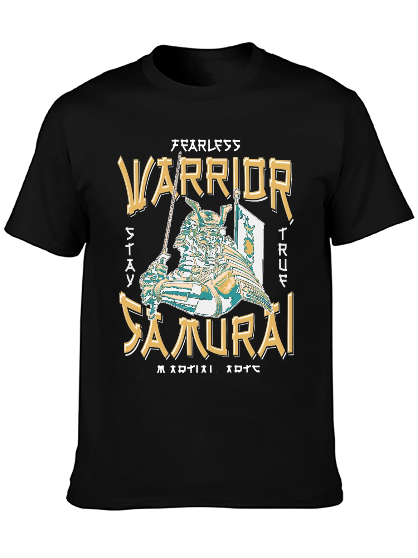 Fearless Warrior Samurai Graphic T-Shirt