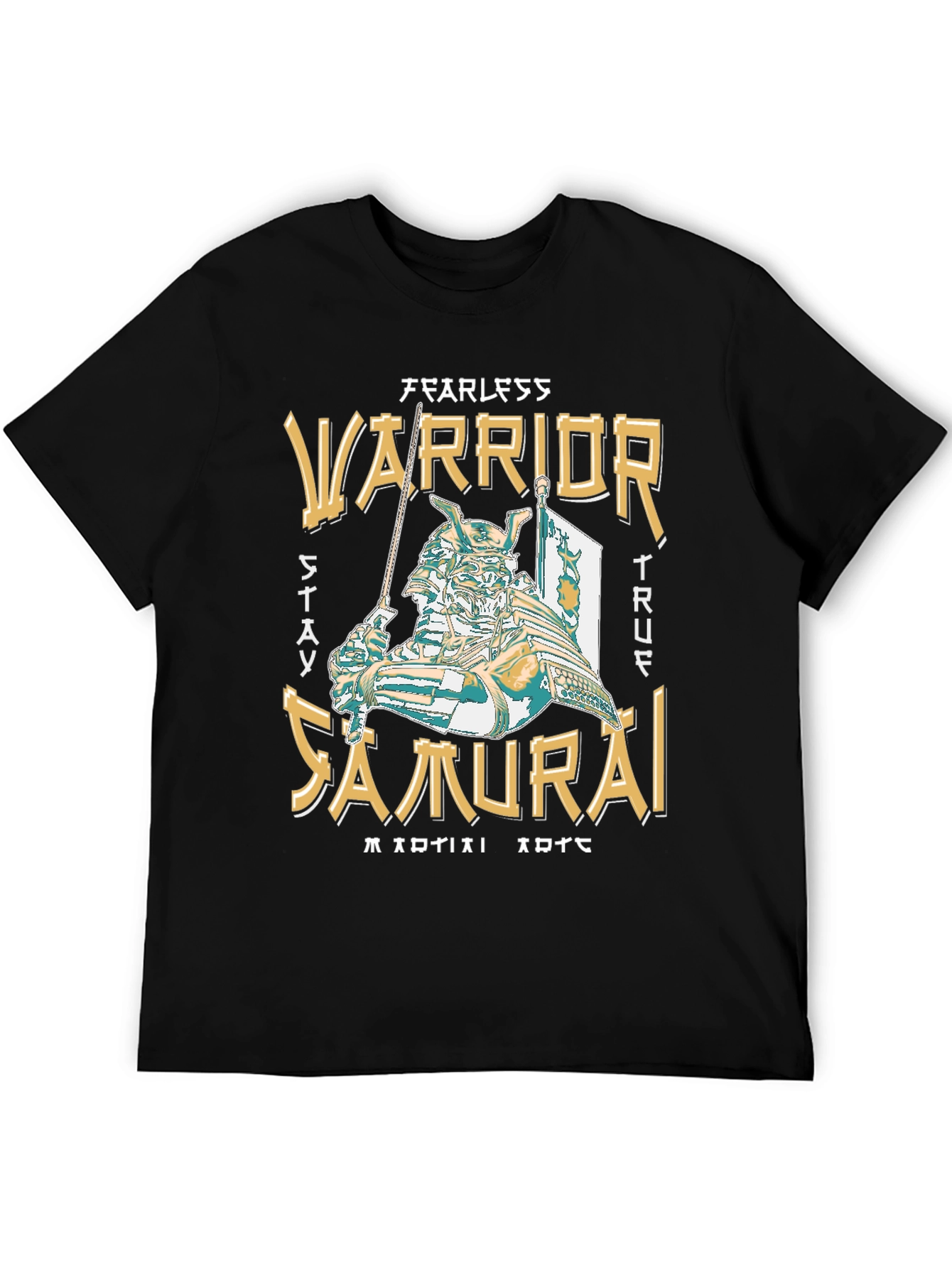 Fearless Warrior Samurai Graphic T-Shirt